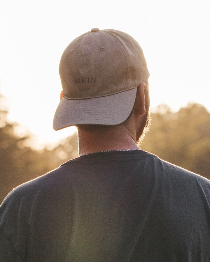 Beige Tree Dad Cap made from 100% organic cotton by Nikin