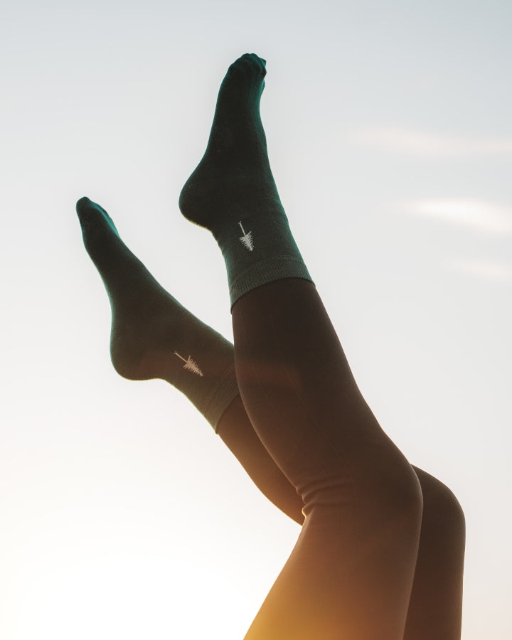 Grünes Socken-Set Tree Standard aus Tencel von Nikin