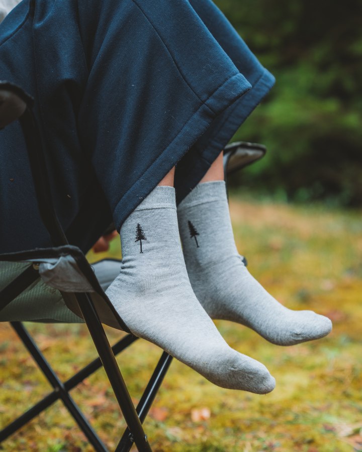 Graues Socken-Set Tree Standard aus Tencel von Nikin