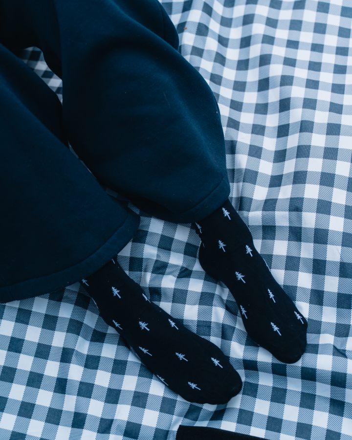 Schwarzes Socken-Set Tree Standard aus Tencel von Nikin