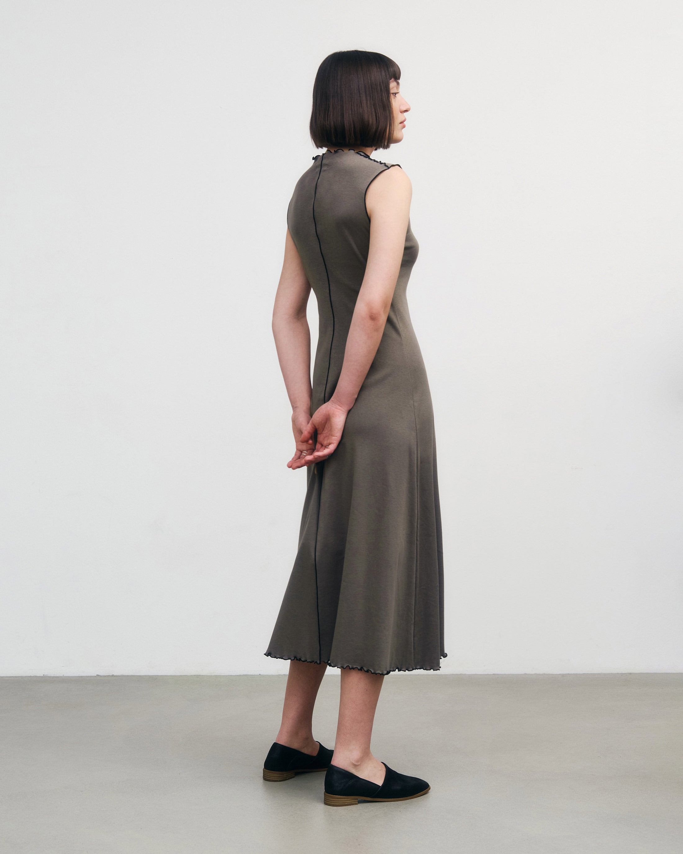 Kleid Pin-Tucked aus Bio-Baumwolle von Rotholz