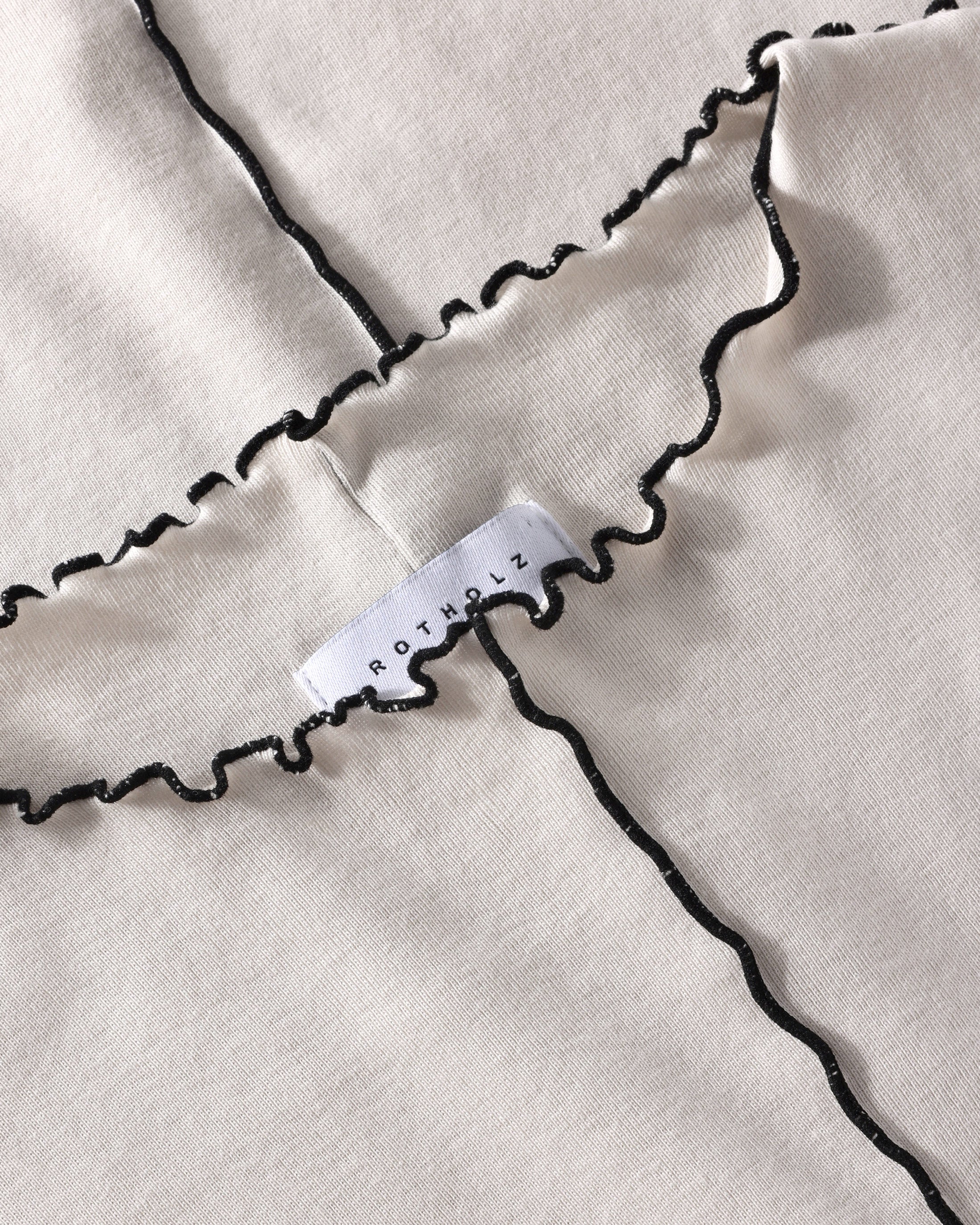 Rotholz White Organic Cotton Pin-Tucked Top