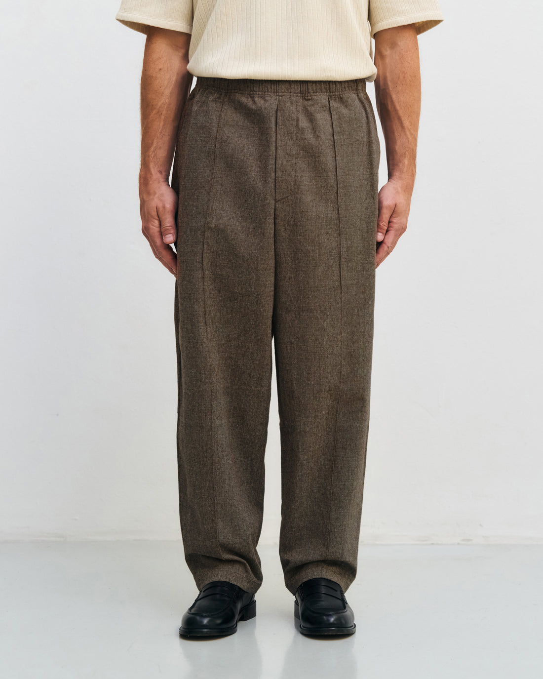 Braune weite Hose aus 100% Bio-Baumwolle von Rotholz
