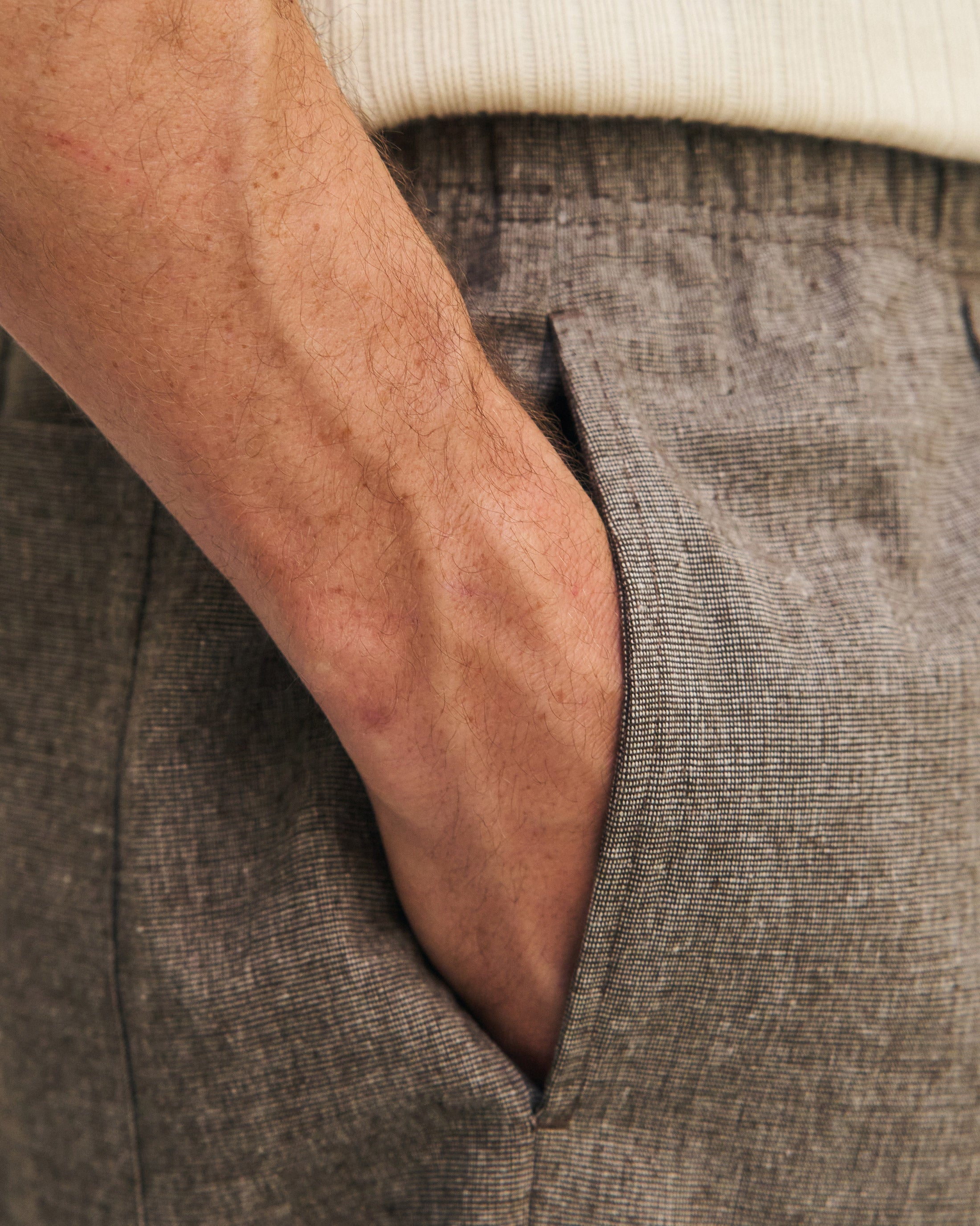 Pantalon large marron en coton 100 % biologique de Rotholz