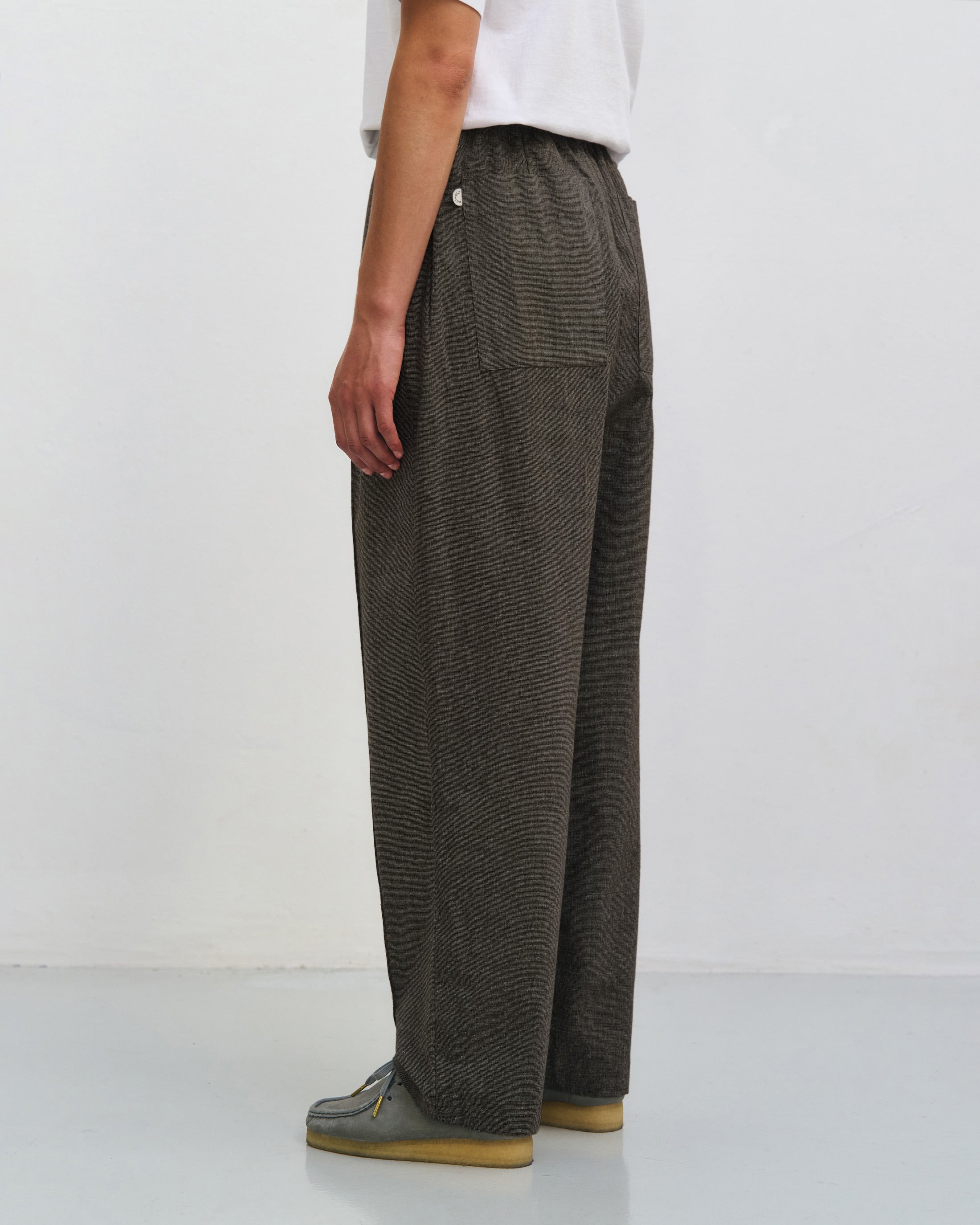 Braune weite Hose aus 100% Bio-Baumwolle von Rotholz