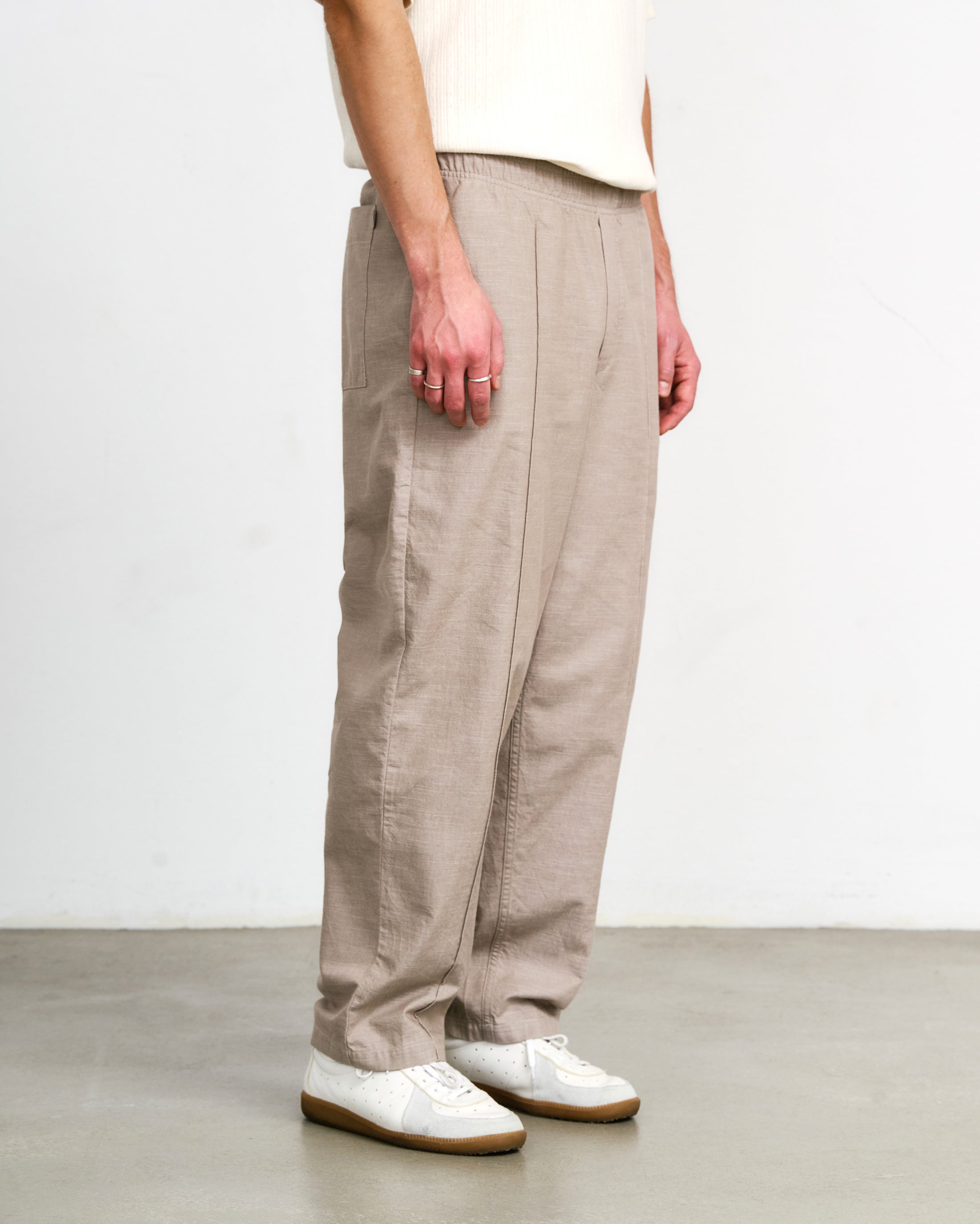 Beige Hose aus Bio-Baumwolle von Rotholz