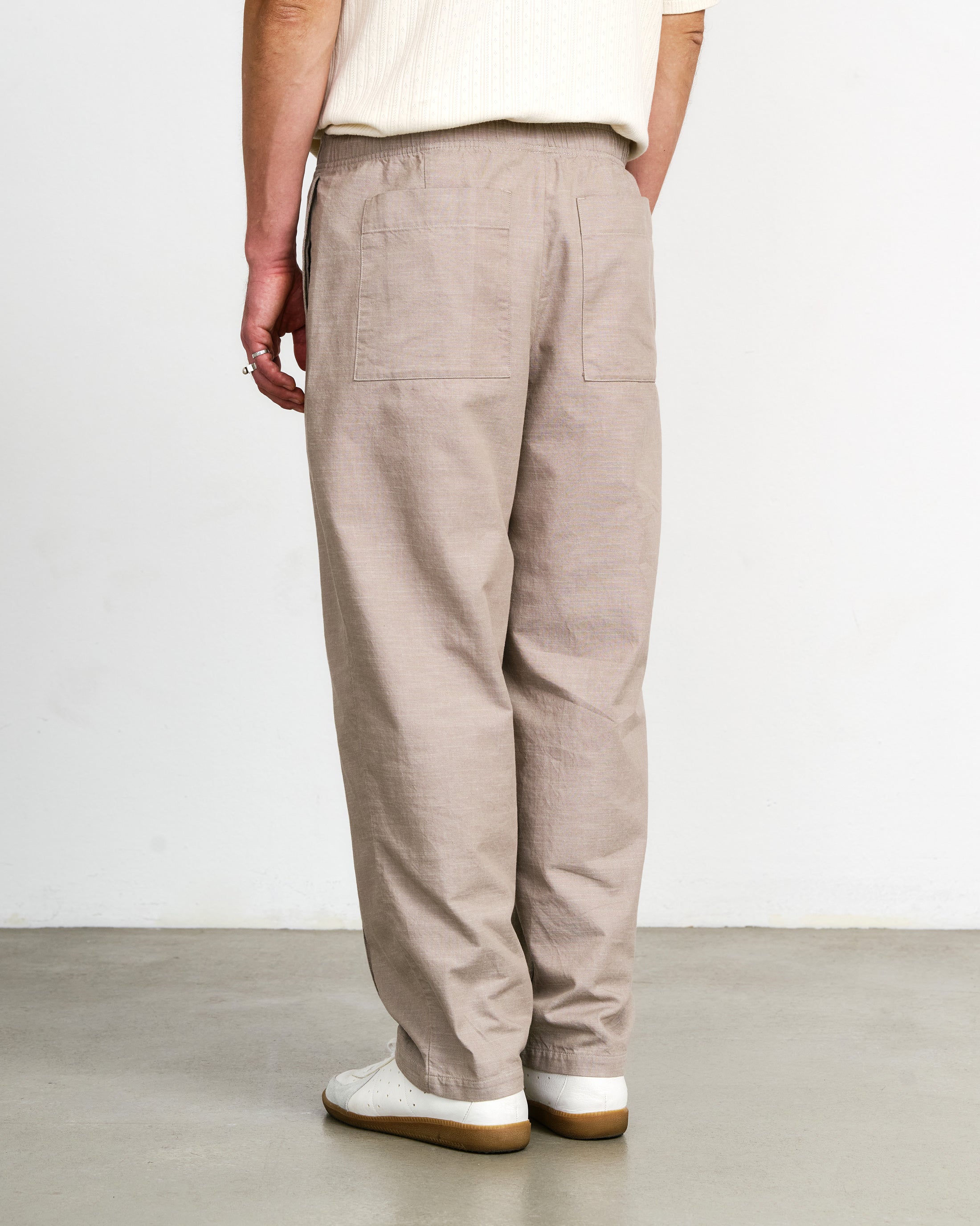 Beige Hose aus Bio-Baumwolle von Rotholz