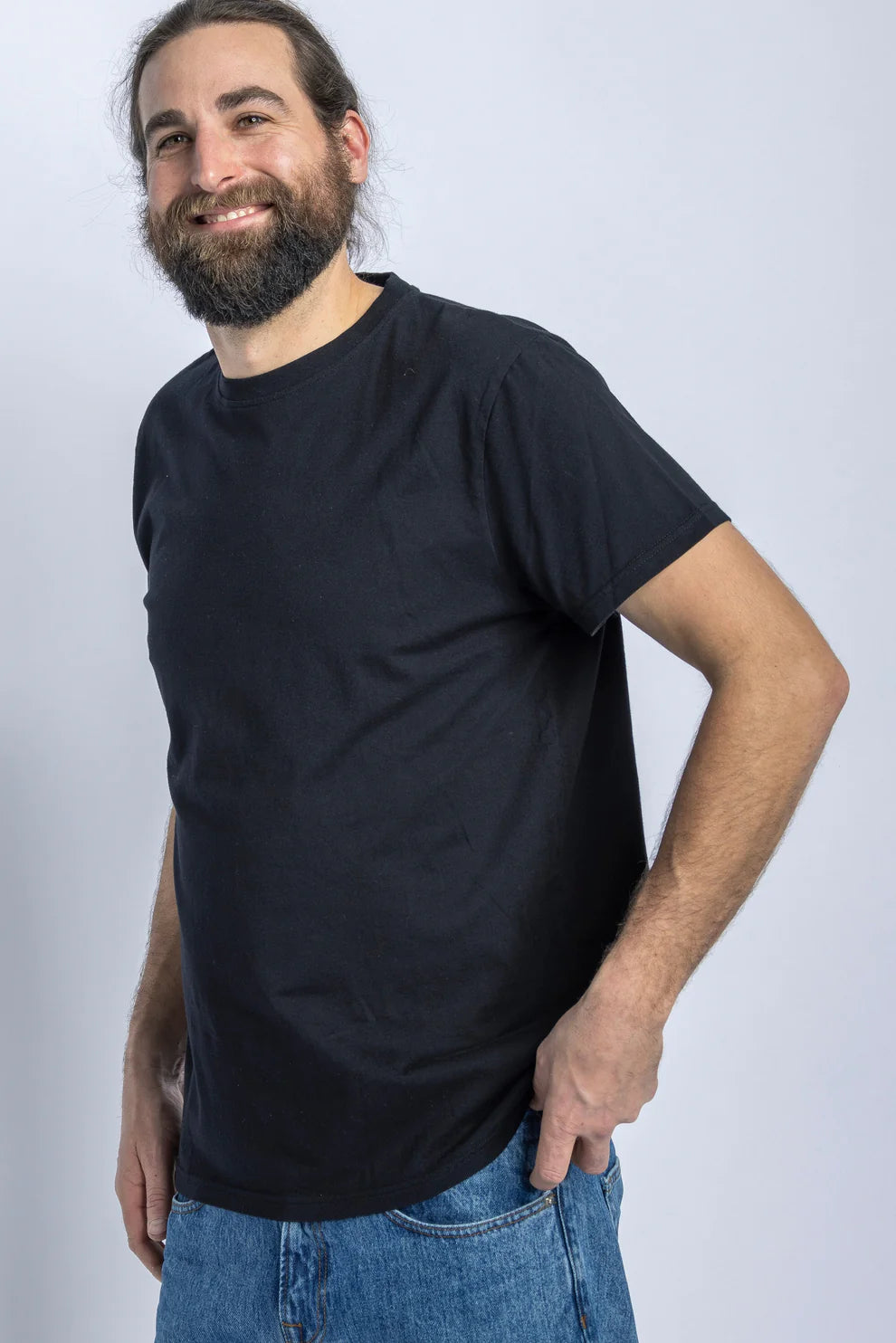 3er-Pack Premium Blank T-shirt STANDARD in schwarz aus Bio Baumwolle von DIRTS