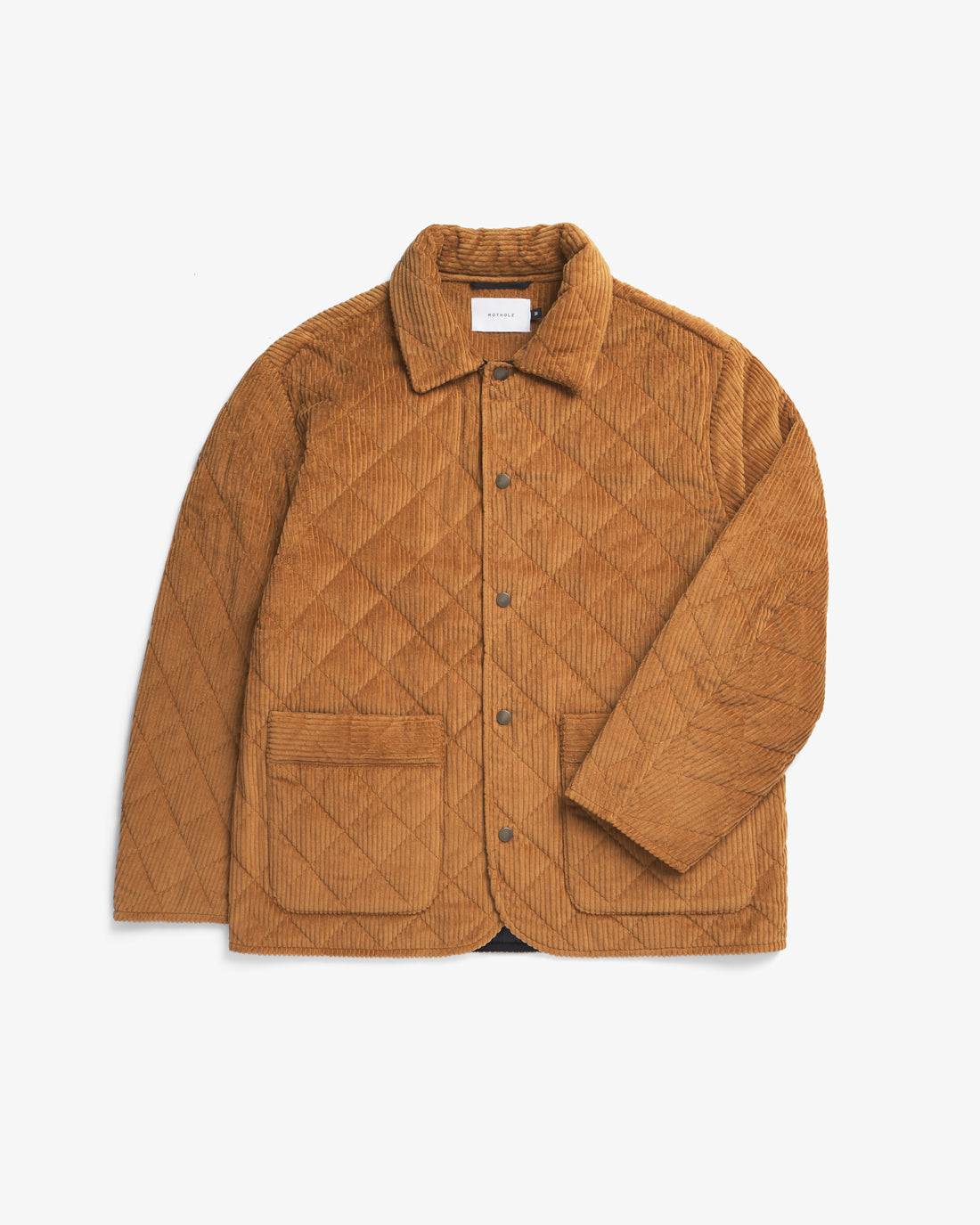 Toffee, quilted corduroy jacket made from organic cotton &amp; recycled PET from Rotholz