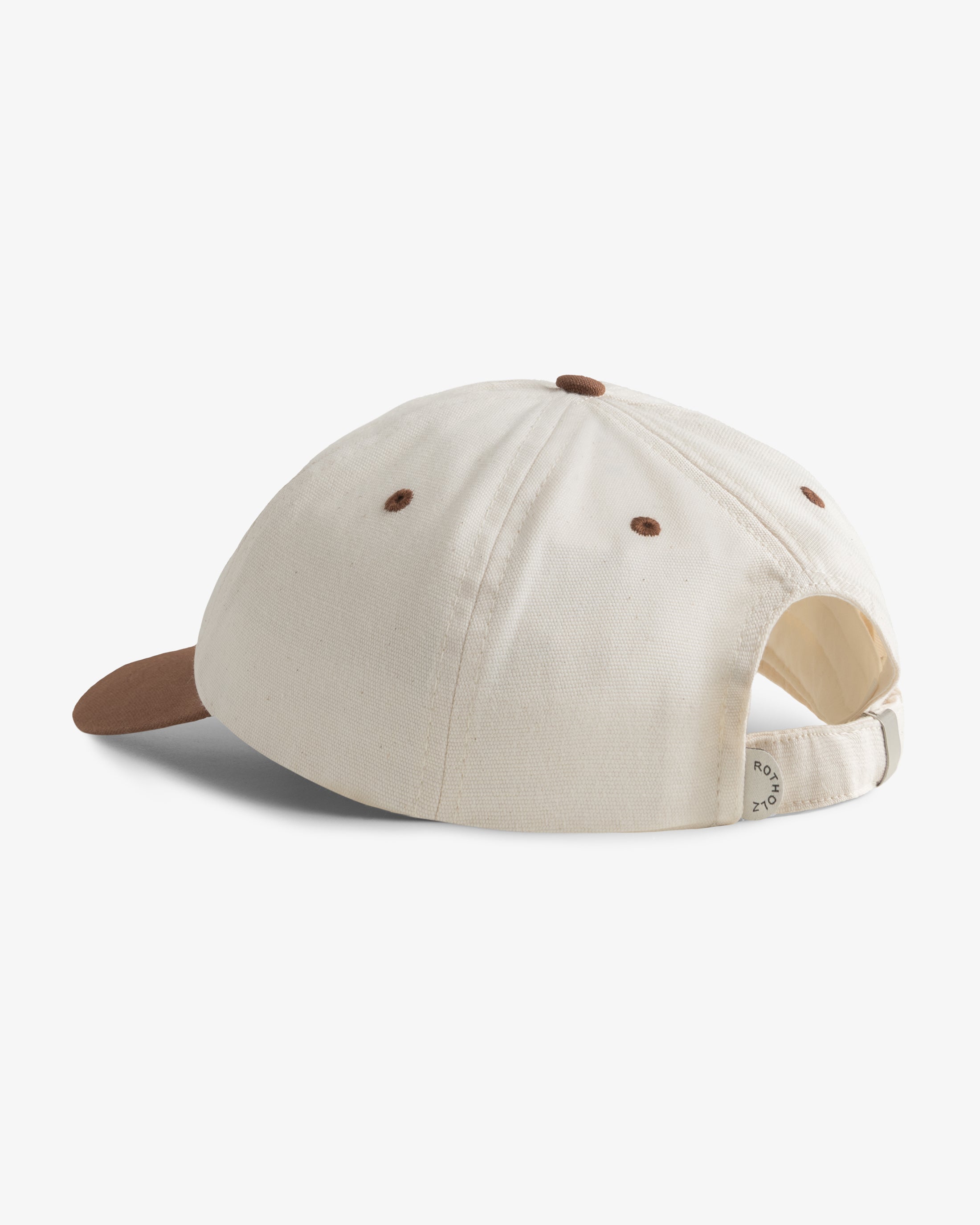 Beige Organic Cotton Cap with Floppy Reddouddo Logo by Rotholz