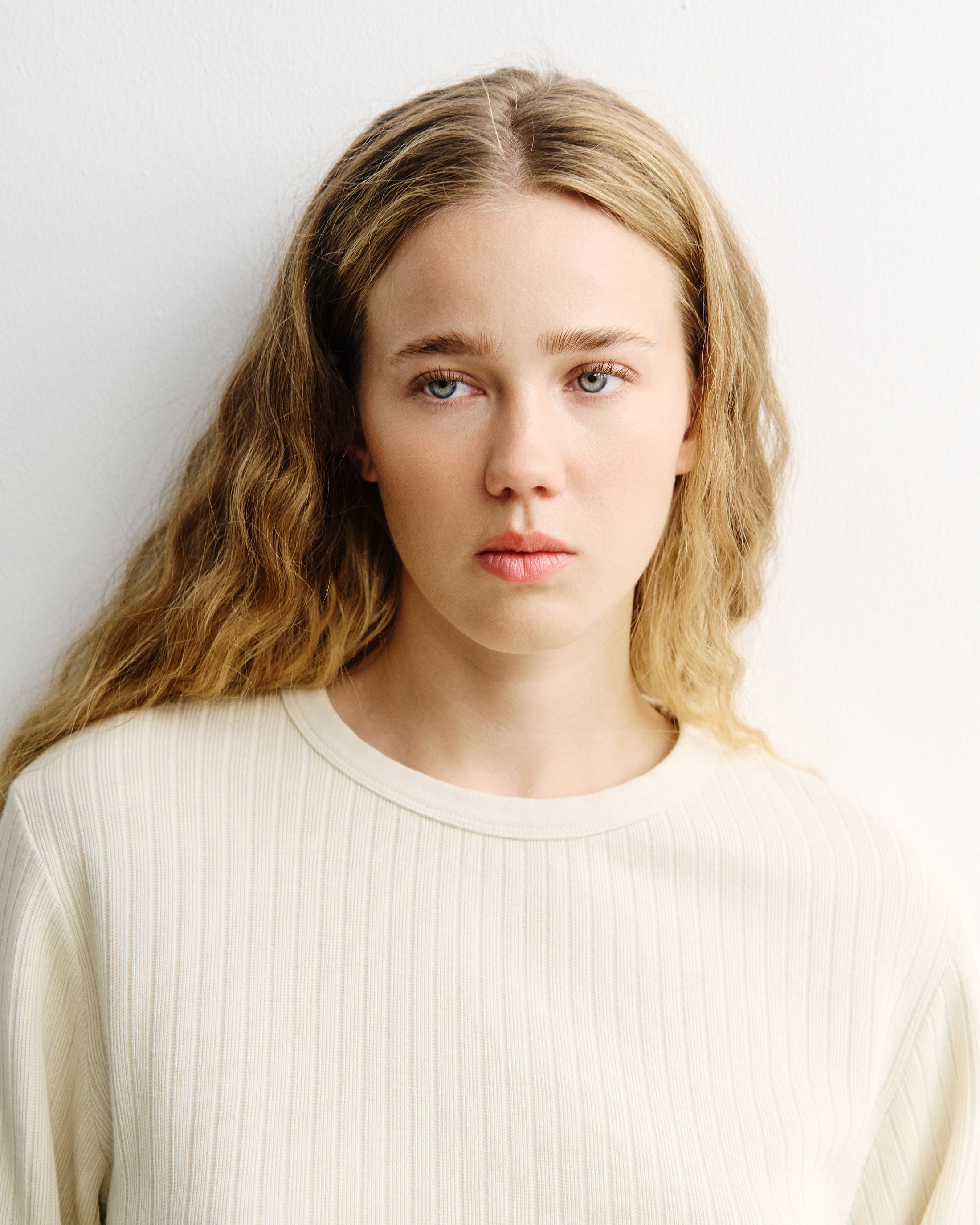 Helles Langarmshirt Oversize aus Bio-Baumwolle von Rotholz