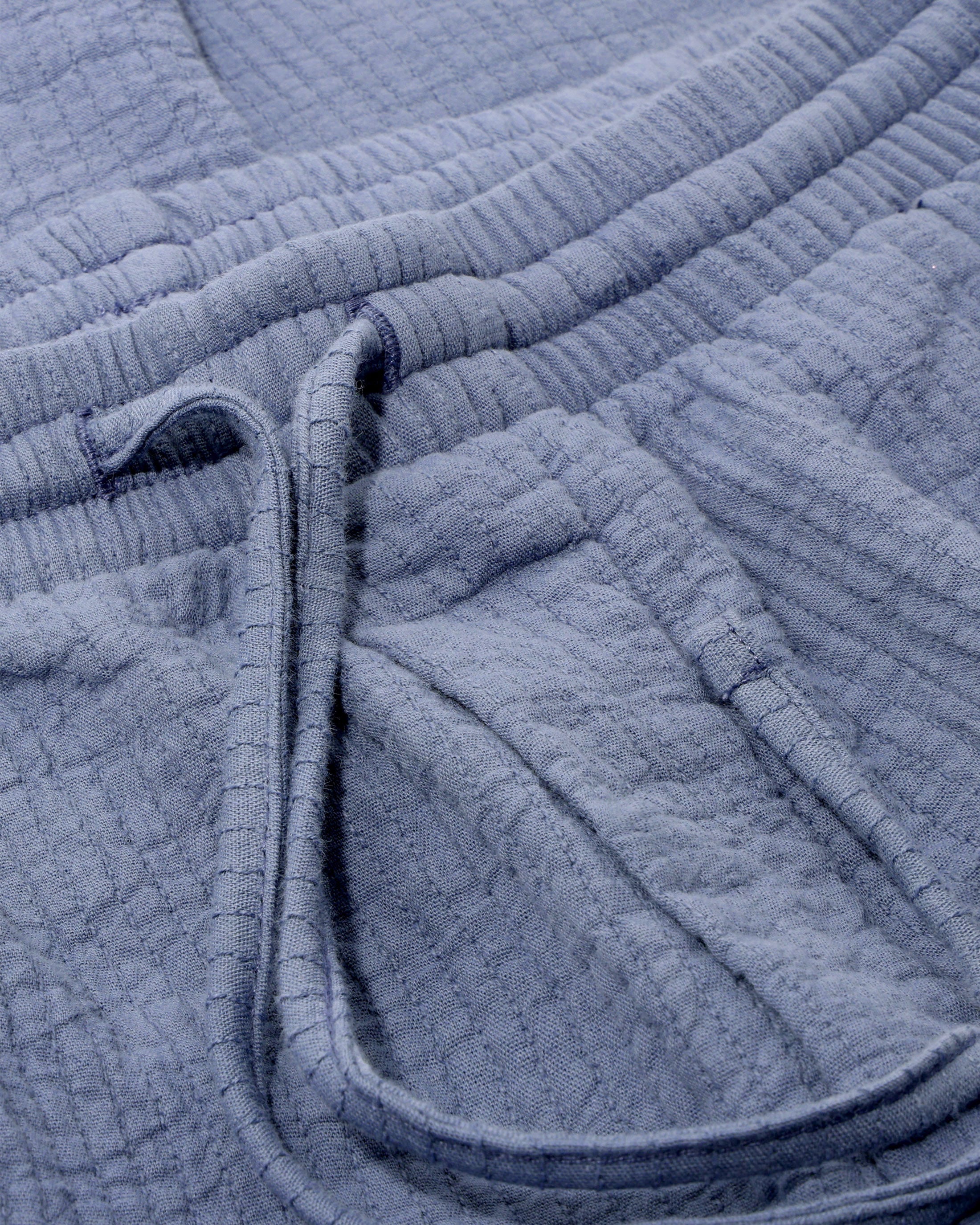 Pinstripe Trousers Organic Cotton - Light Blue