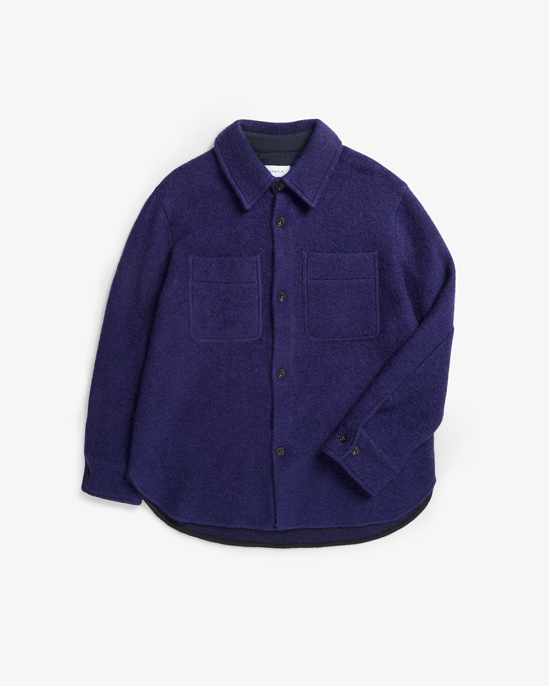 Thick Overshirt Organic Wool Blend - Purple from Organic Wool Blend by Rotholz