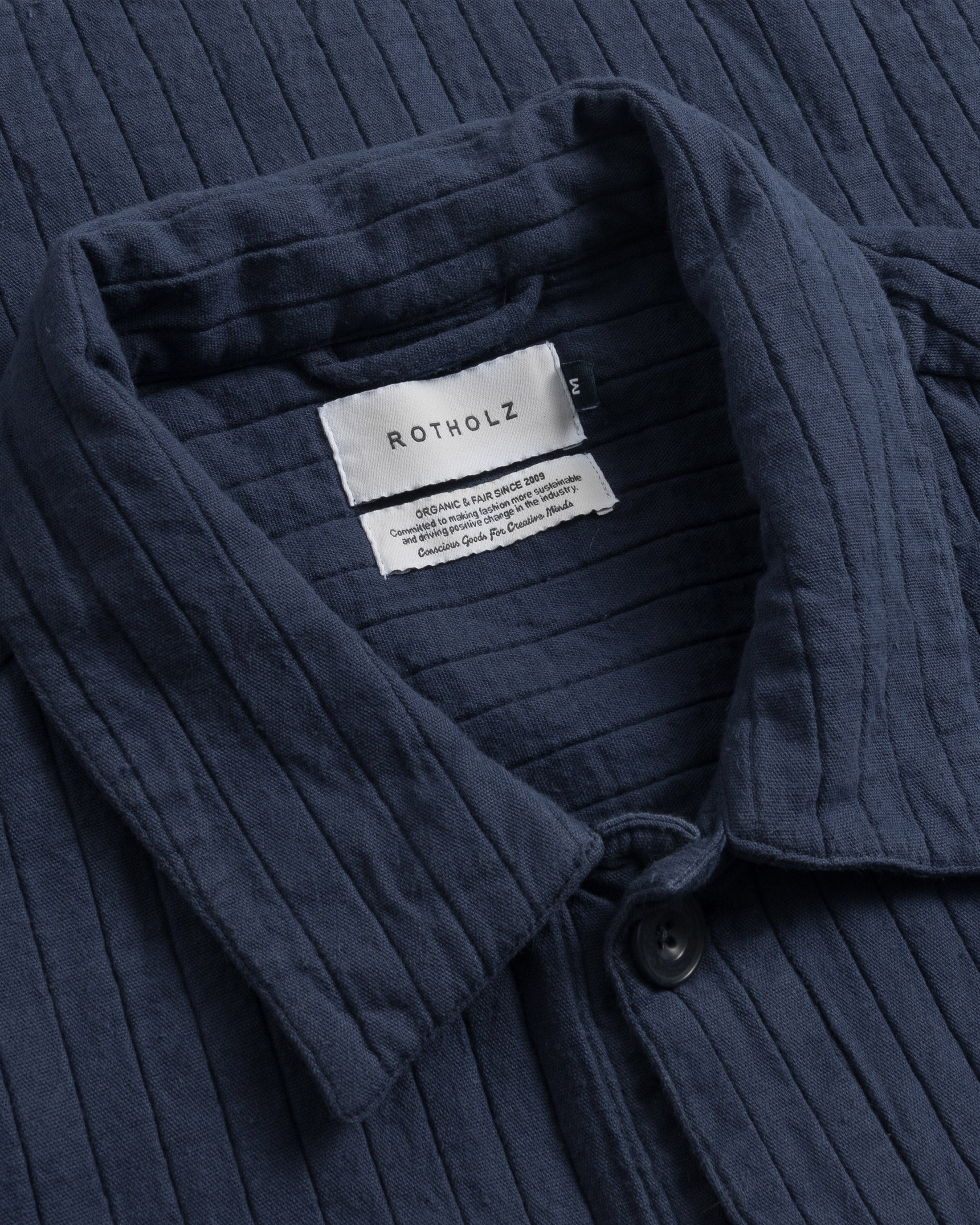 Blaue Jacke Workwear aus Bio-Baumwolle von Rotholz