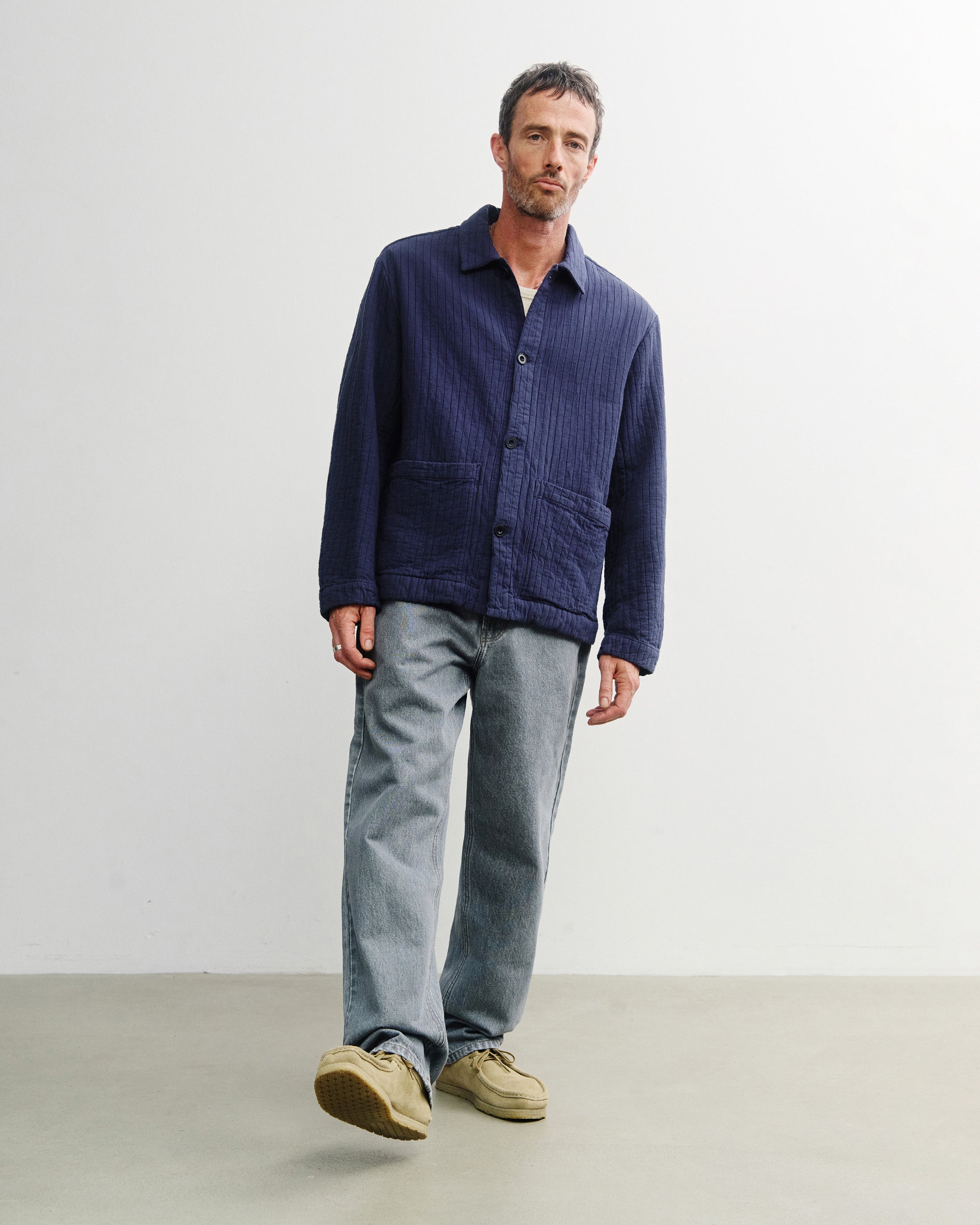 Blaue Jacke Workwear aus Bio-Baumwolle von Rotholz