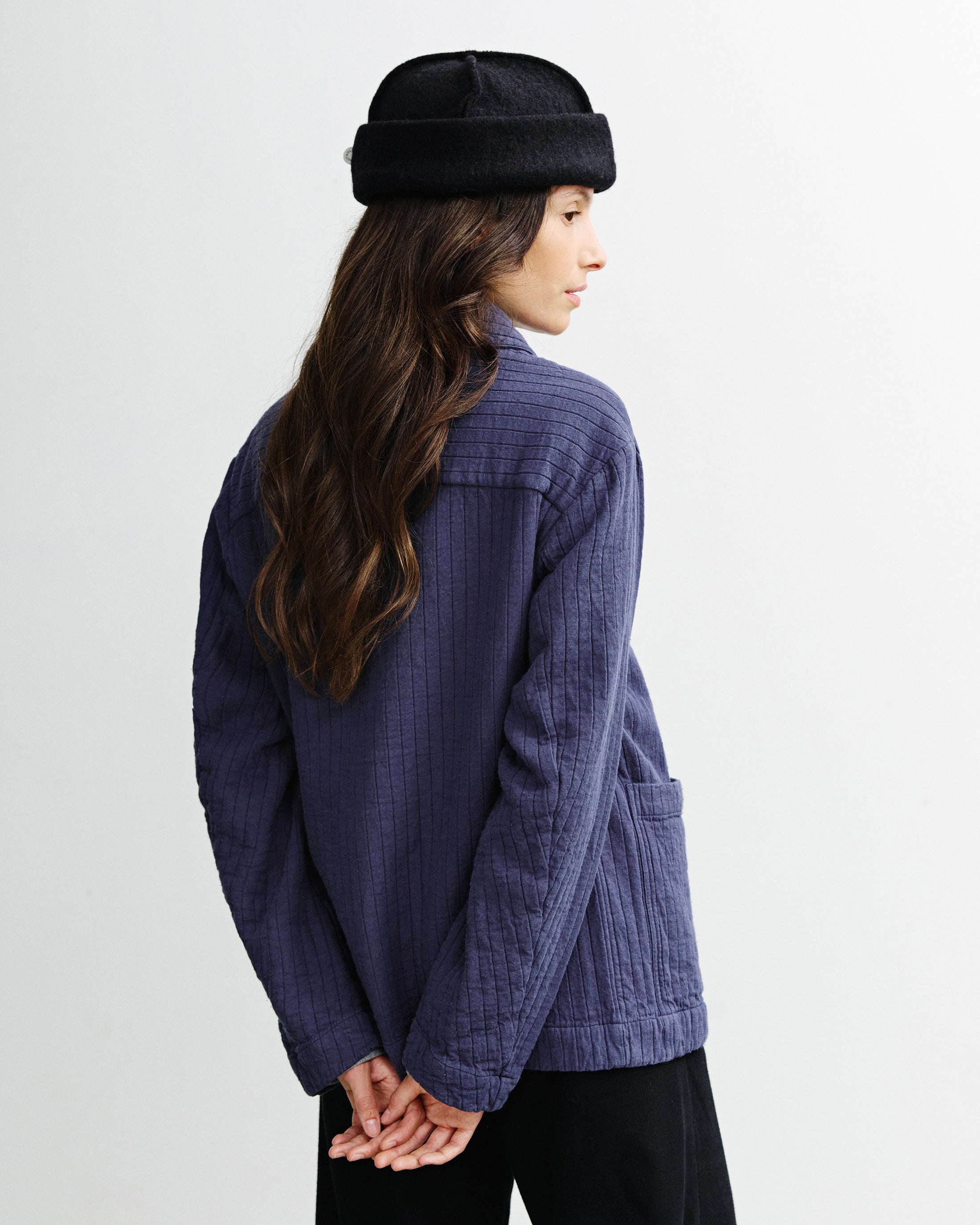 Blaue Jacke Workwear aus Bio-Baumwolle von Rotholz