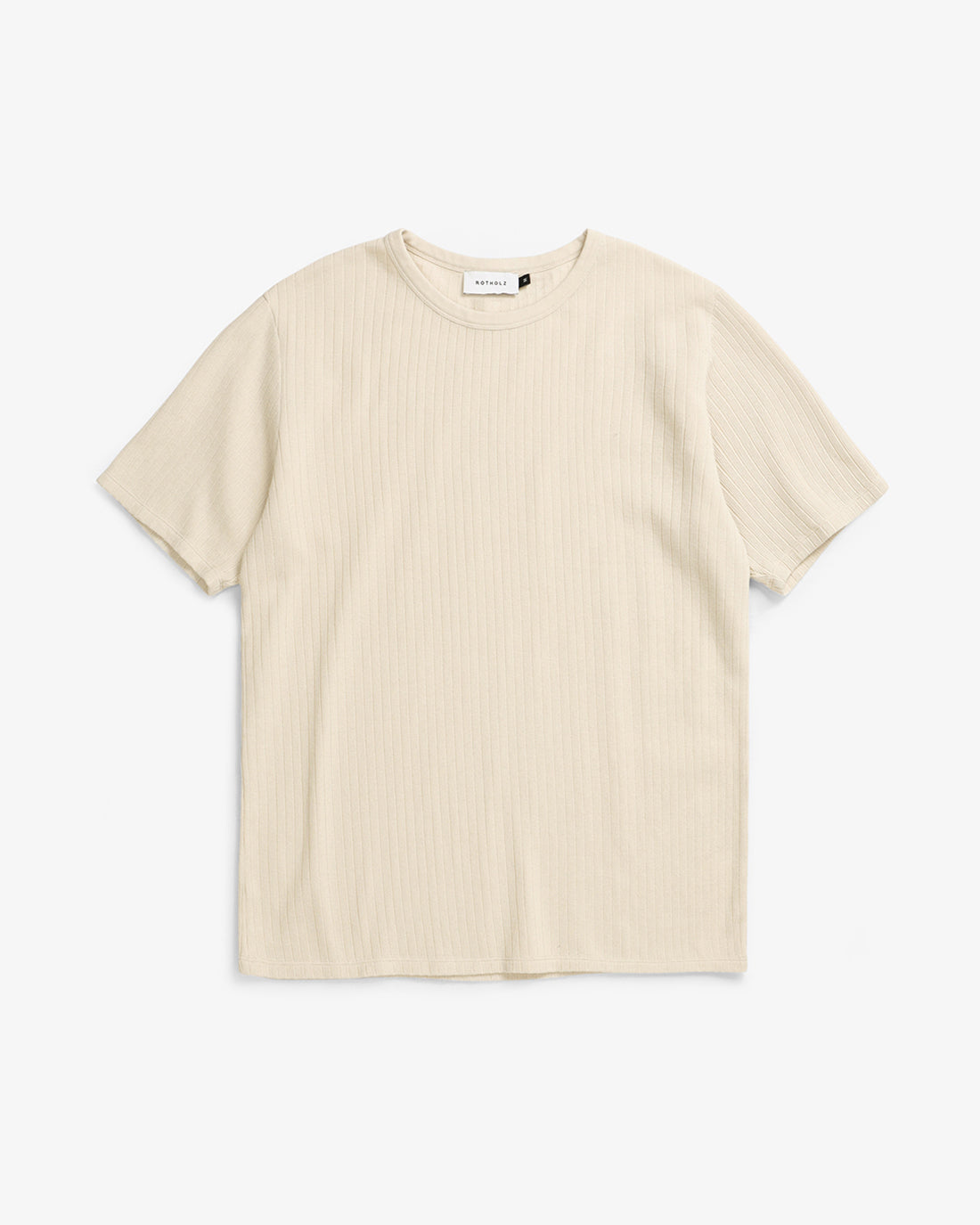 Beige T-shirt made from 100% organic cotton by Rotholz