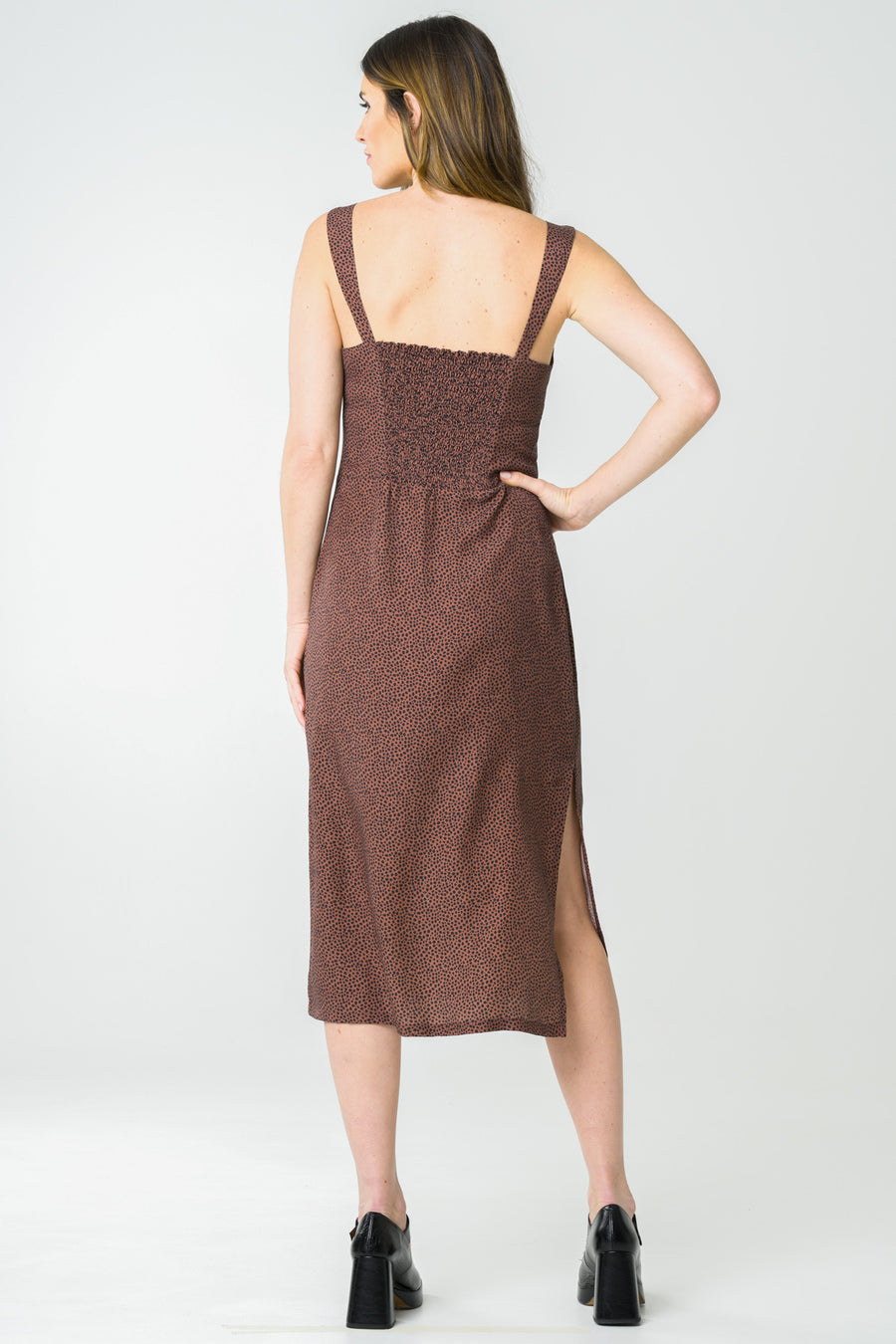 Brown dress Jade made of 100% Tencel by Avani