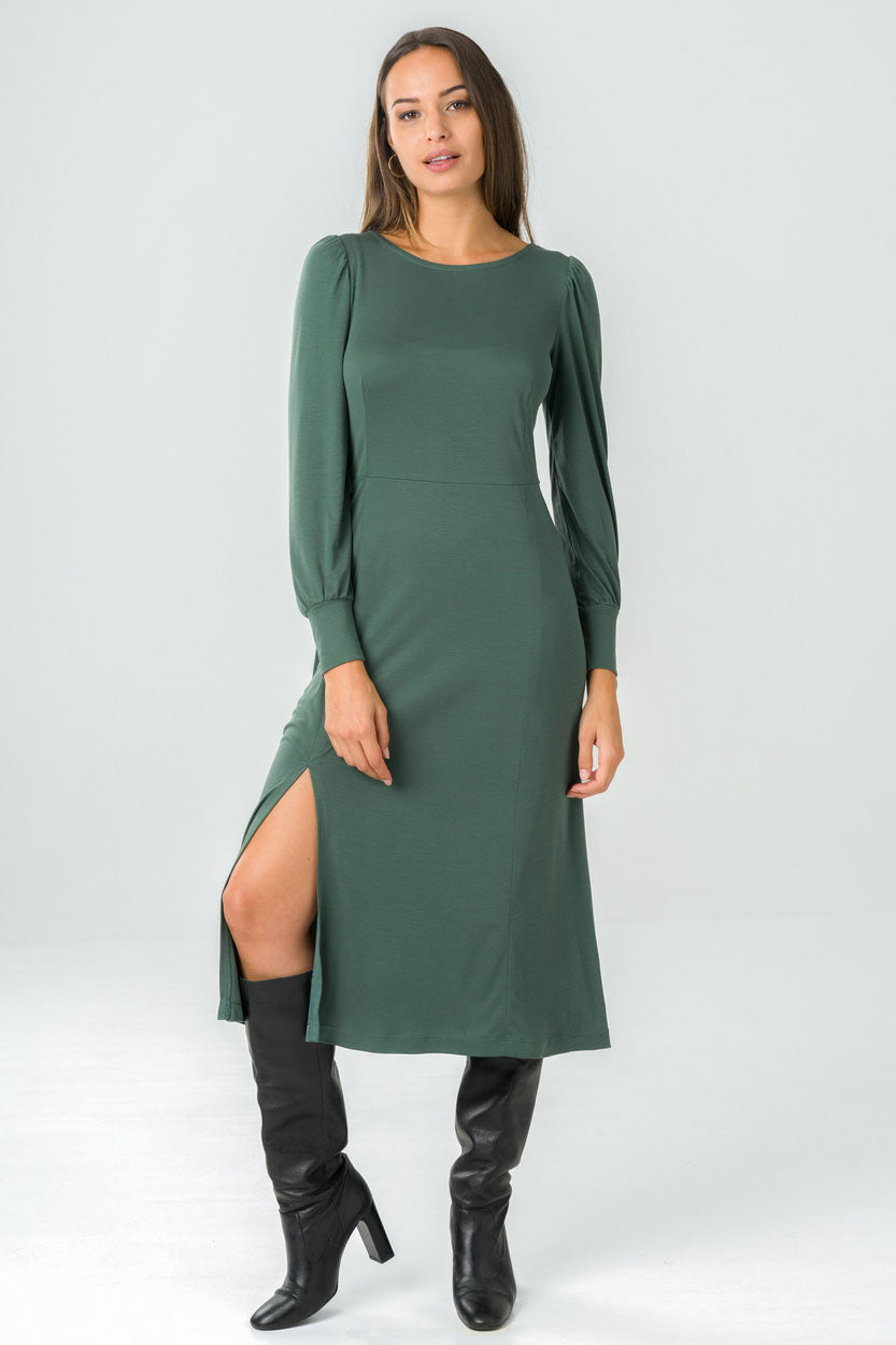 Robe verte Victoria en 100% Tencel de Avani