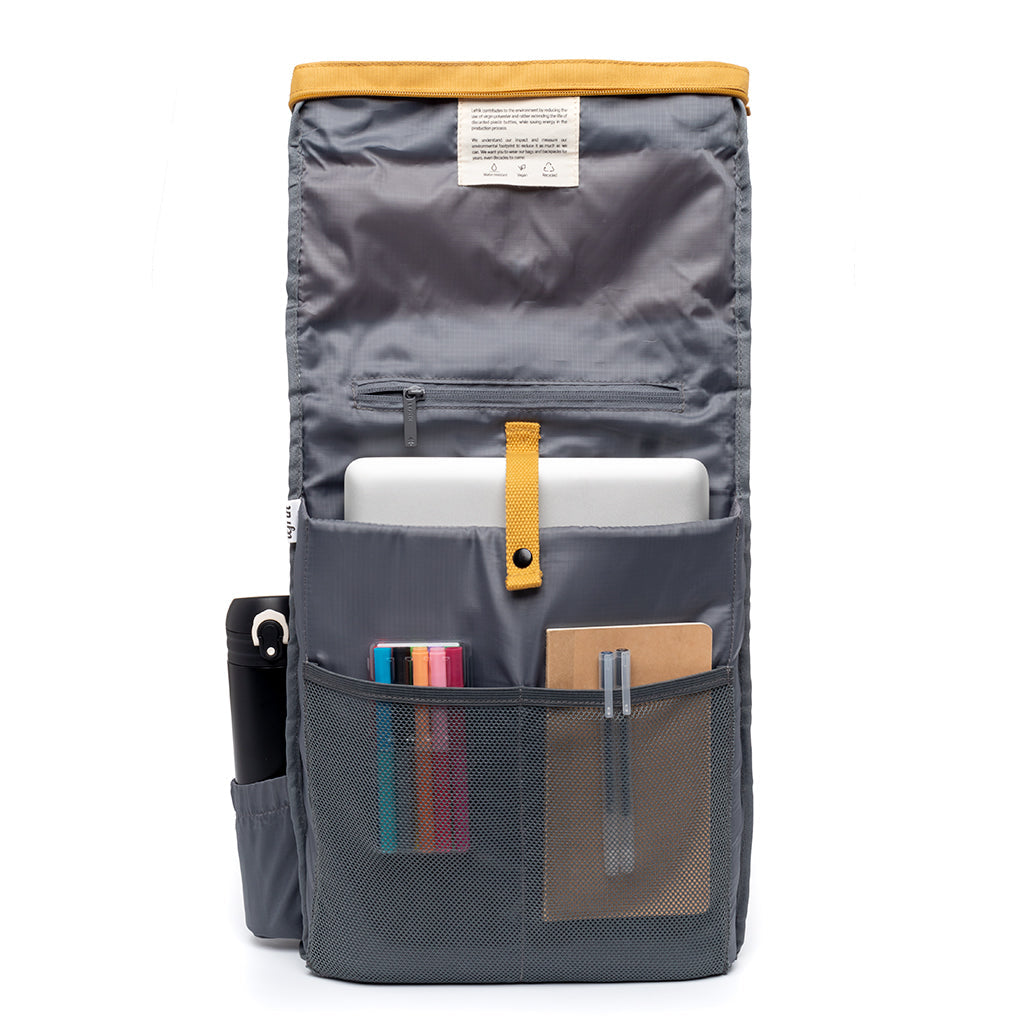 Gelber Rucksack Roll 19l von Lefrik