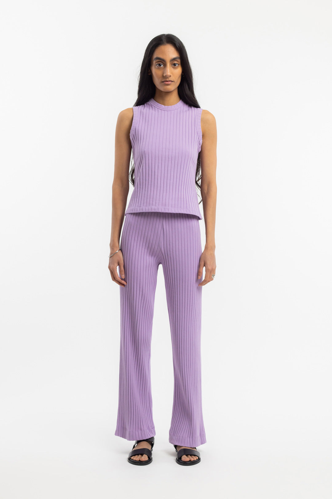 Purple organic cotton trousers from Rotholz