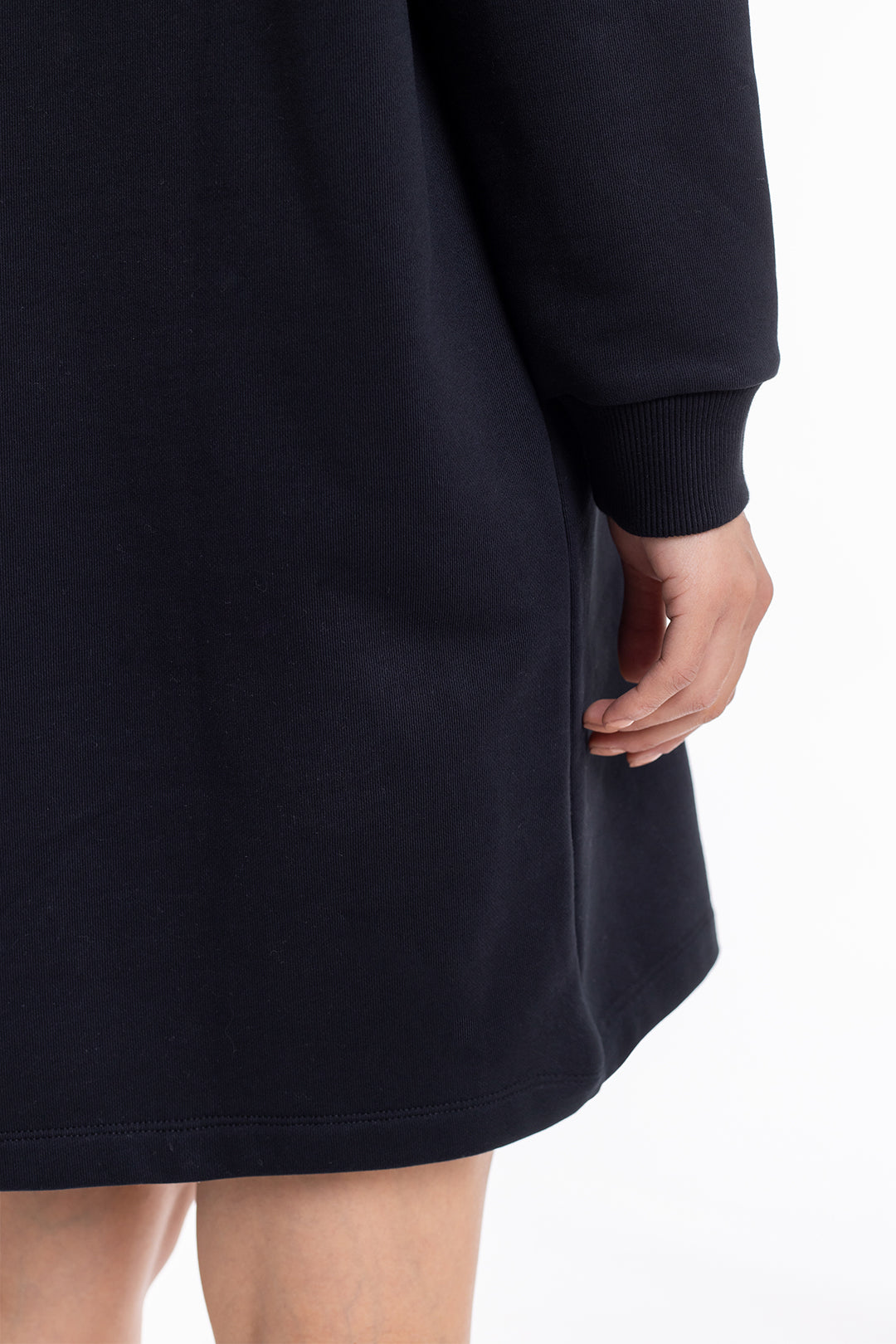 Robe polo en coton biologique noir