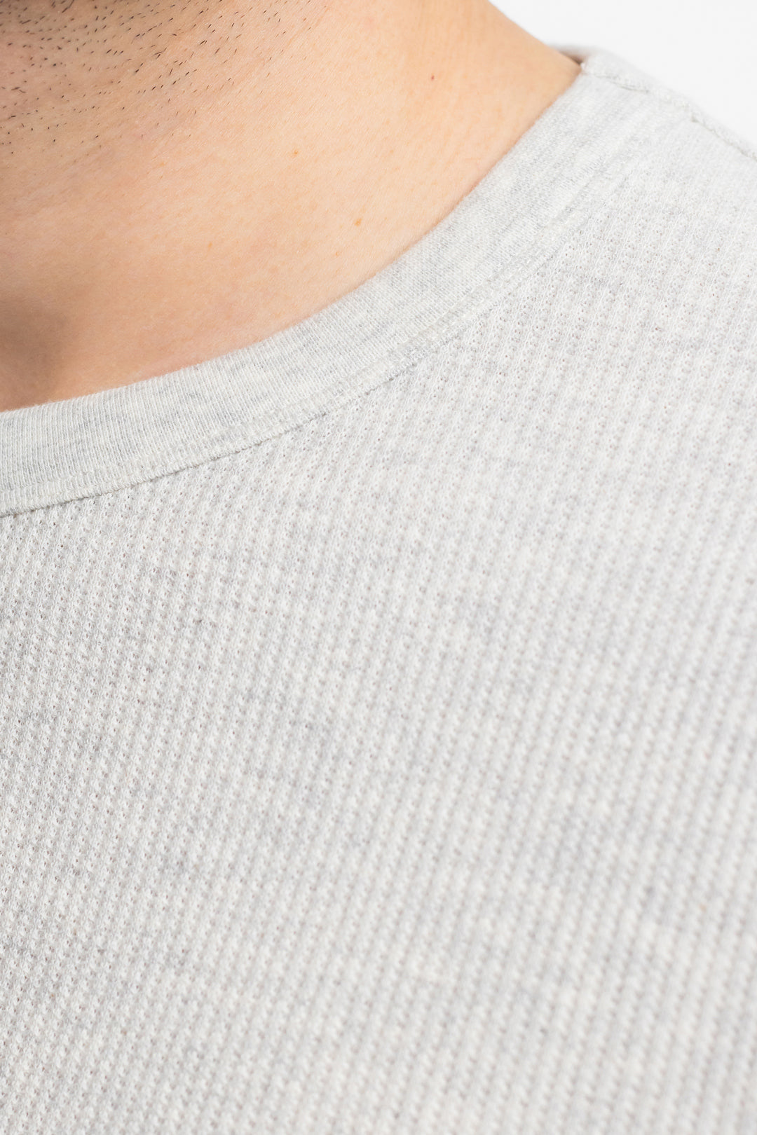 Graues T-Shirt Waffel aus 100% Bio-Baumwolle von Rotholz