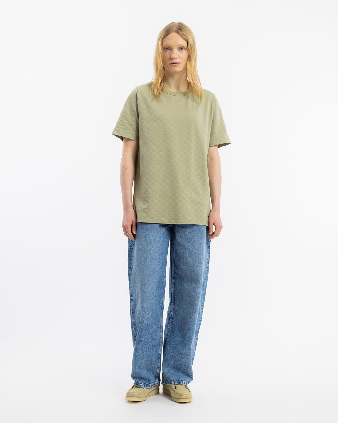 Green T-shirt made from 100% organic cotton by Rotholz