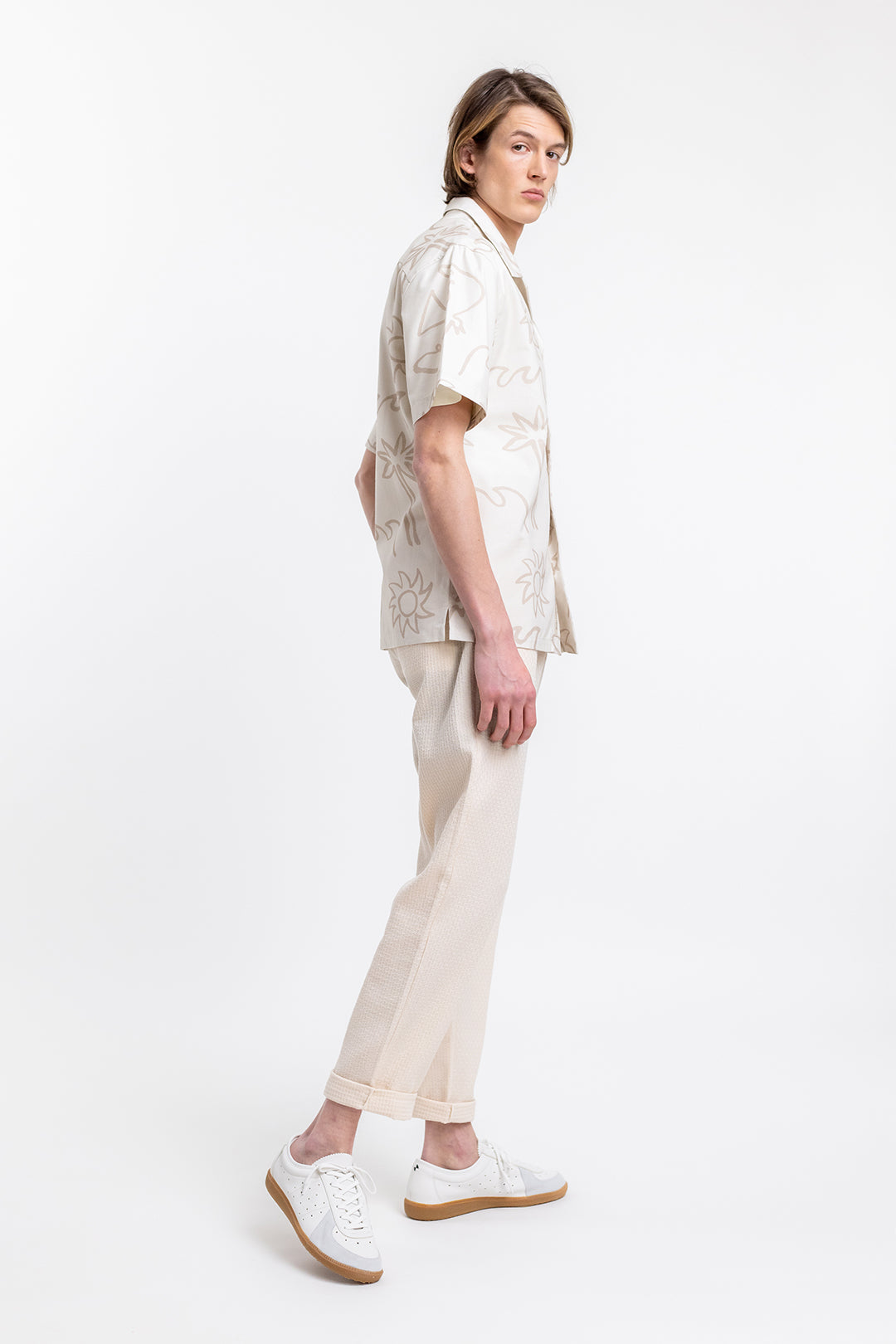 Beige Beachside shirt made from 100% organic cotton from Rotholz