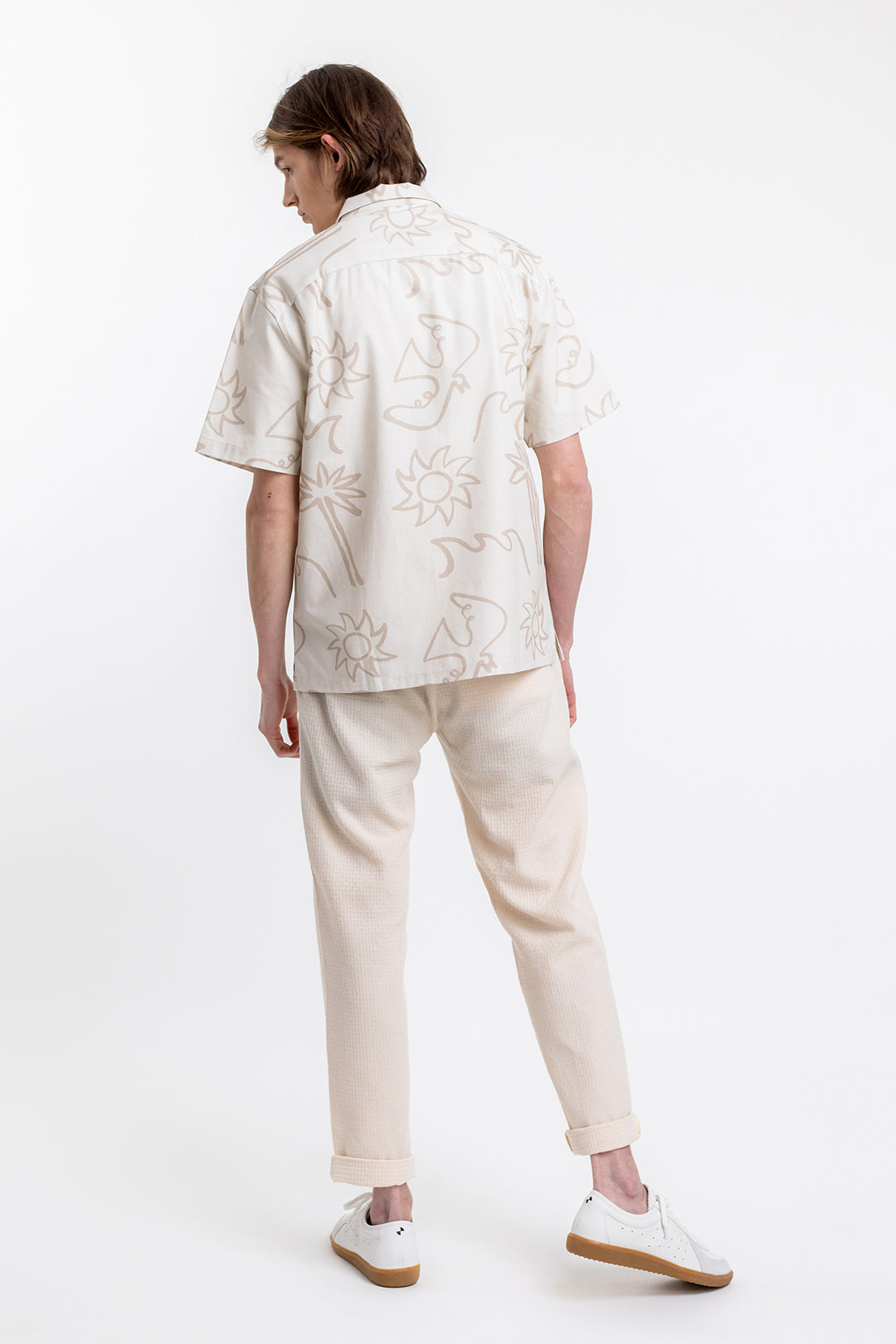 Beige Beachside shirt made from 100% organic cotton from Rotholz