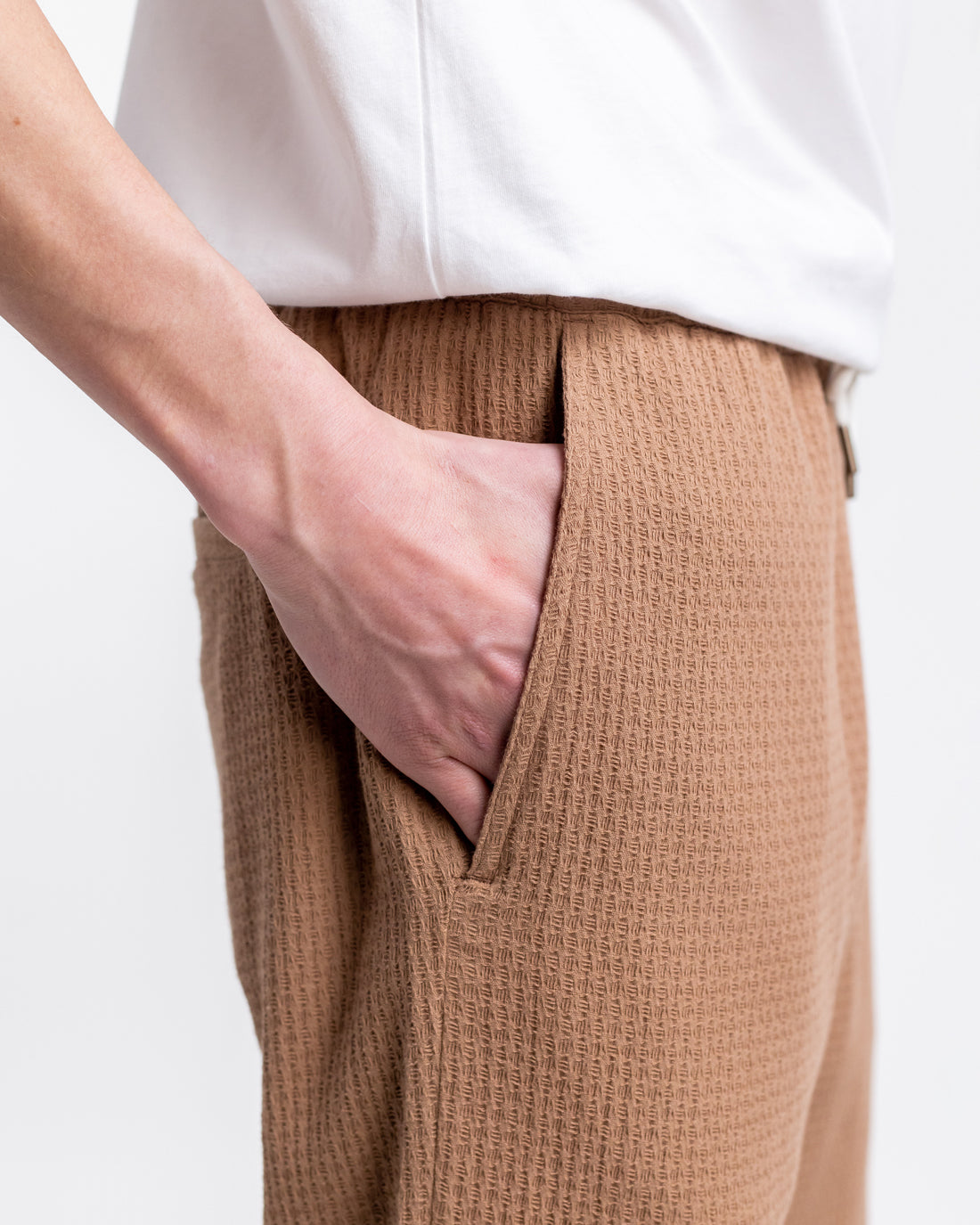 Pantalon marron en coton 100% biologique de Rotholz