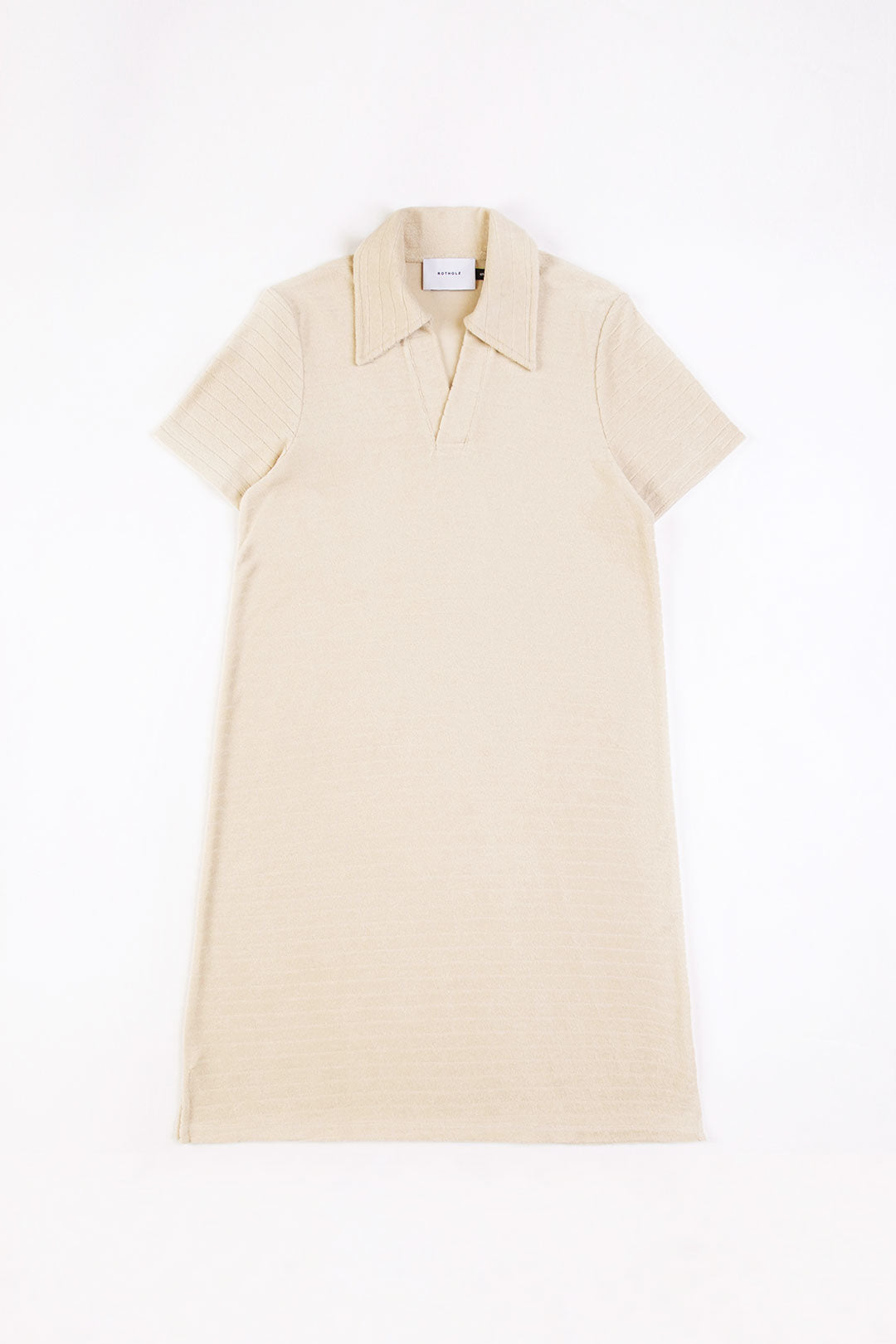 Beige polo dress made from 100% organic cotton from Rotholz