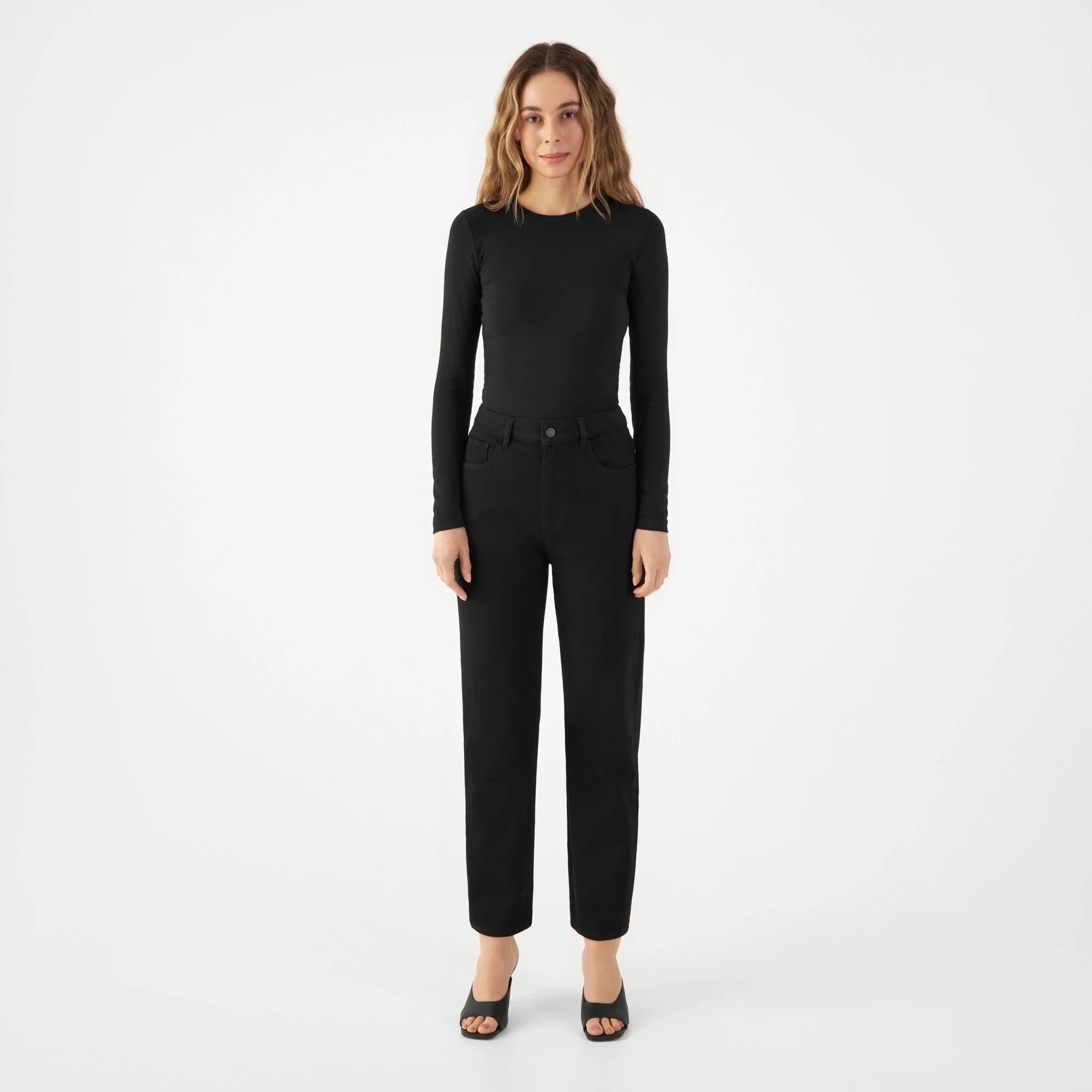 Schwarze Jeans Satardus O-Shape aus Bio-Baumwolle von Dawn Denim