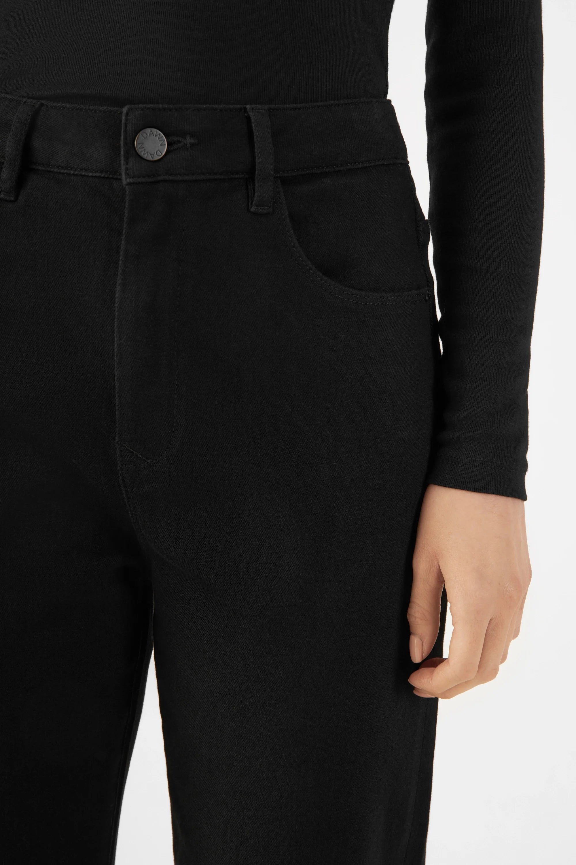 Schwarze Jeans Satardus O-Shape aus Bio-Baumwolle von Dawn Denim