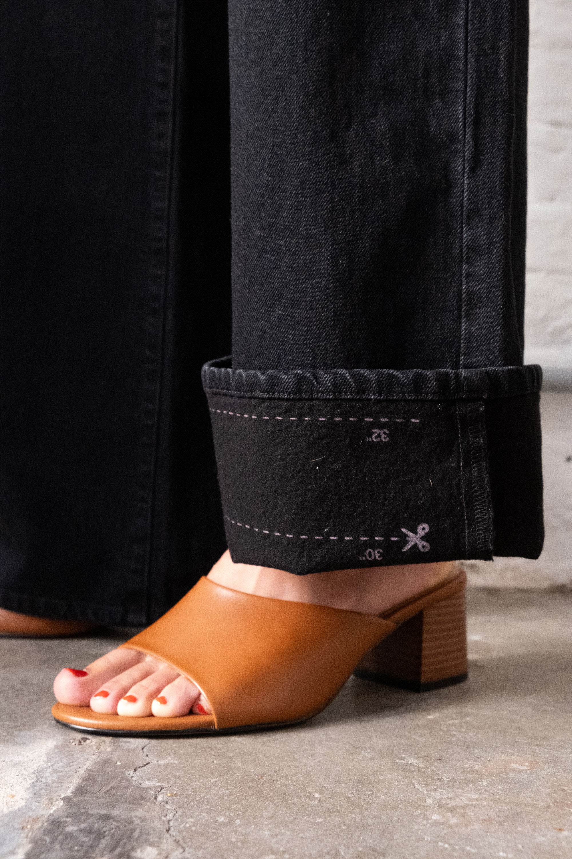 Black SUNNY Wide Leg jeans made from organic cotton by Dawn Denim