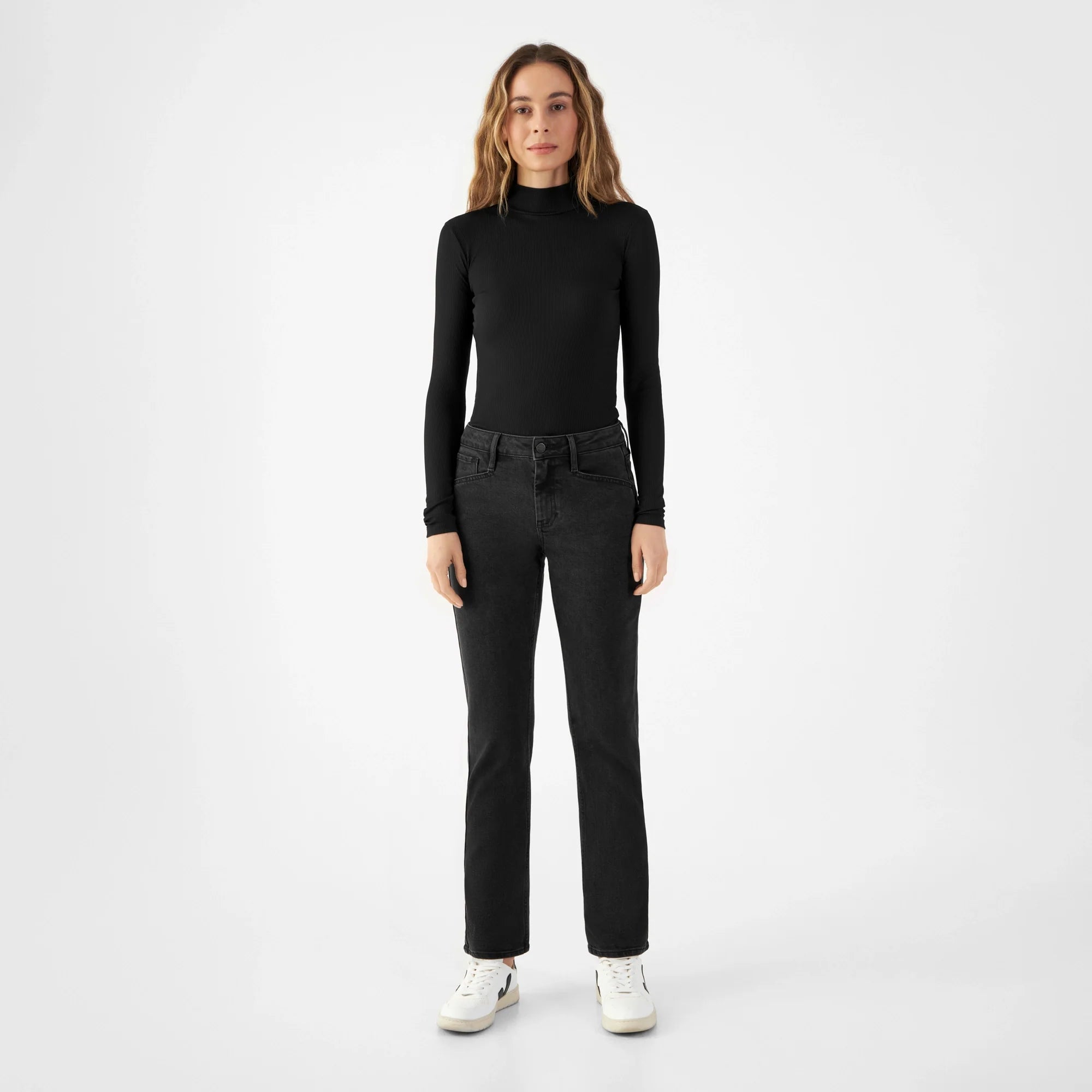 Schwarze Jeans Sunset Regular Slim aus Lyocell Tencel von Dawn Denim