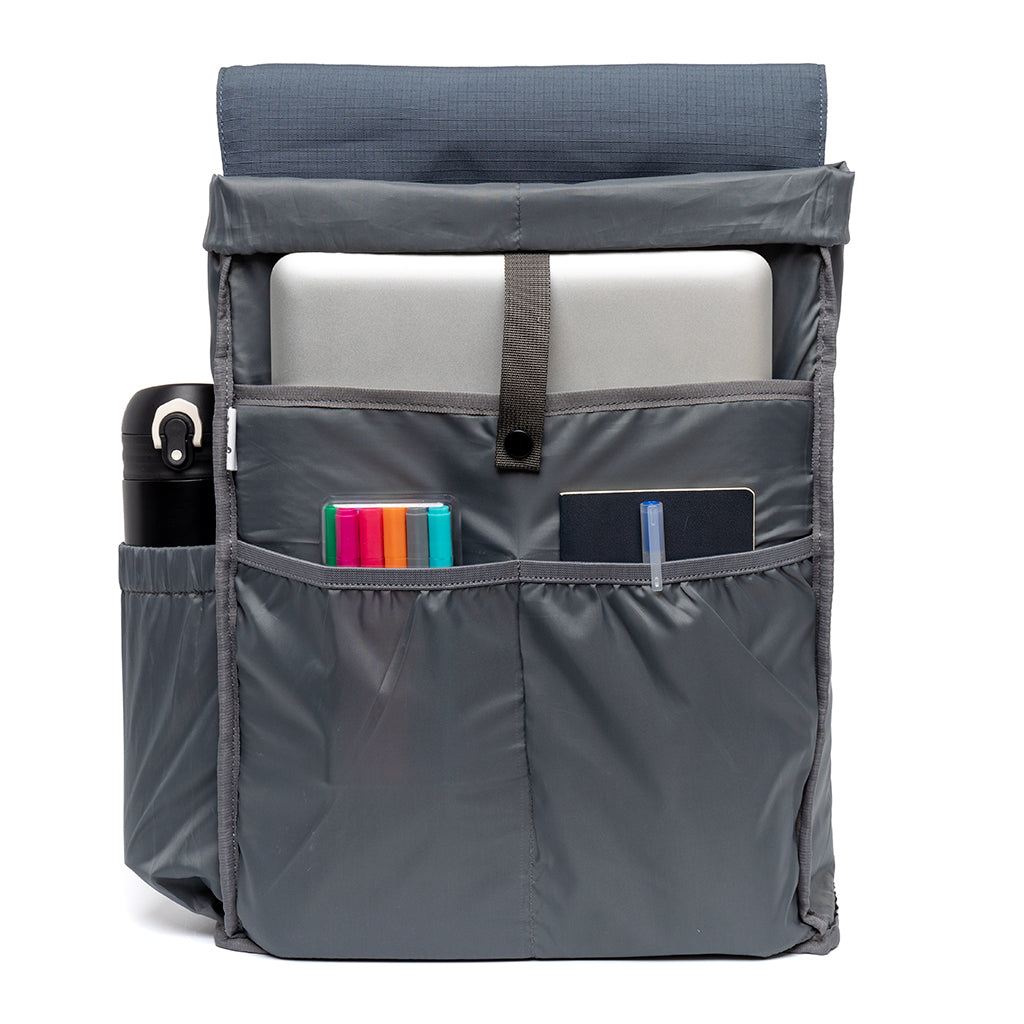 Blauer Rucksack Scout Metal Vandra aus recyceltem PET von Lefrik
