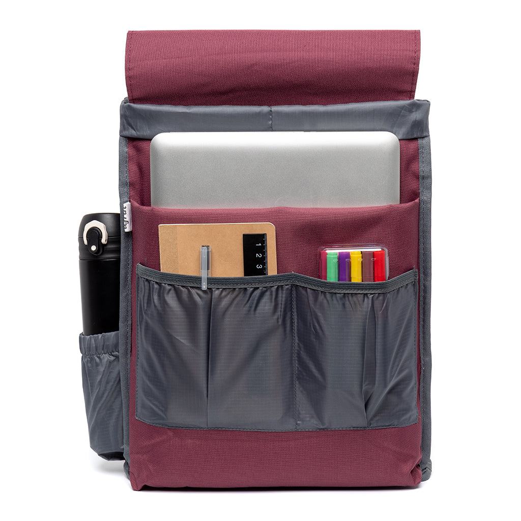Roter Rucksack Scout Metal aus recyceltem PET von Lefrik
