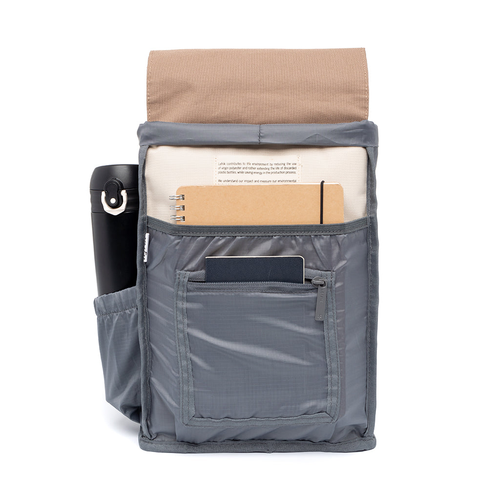 Sac à dos Scout Mini beige en PET recyclé de Lefrik