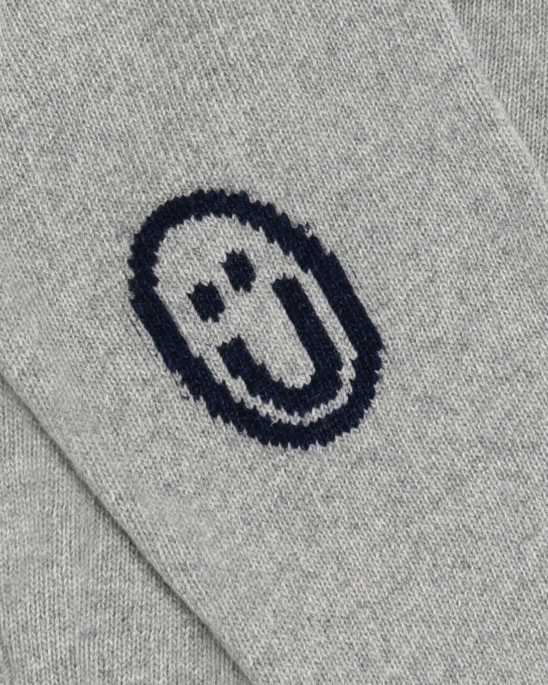 Hellgrauer Strickpullover Smiling recycelter Wolle von Rotholz