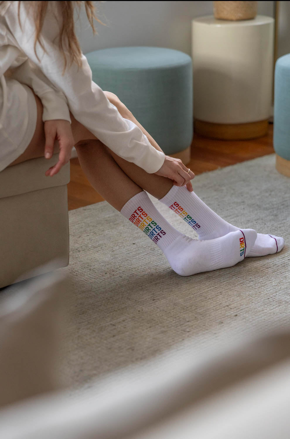 Rainbow Socks 3.0 made of cotton by Dirts