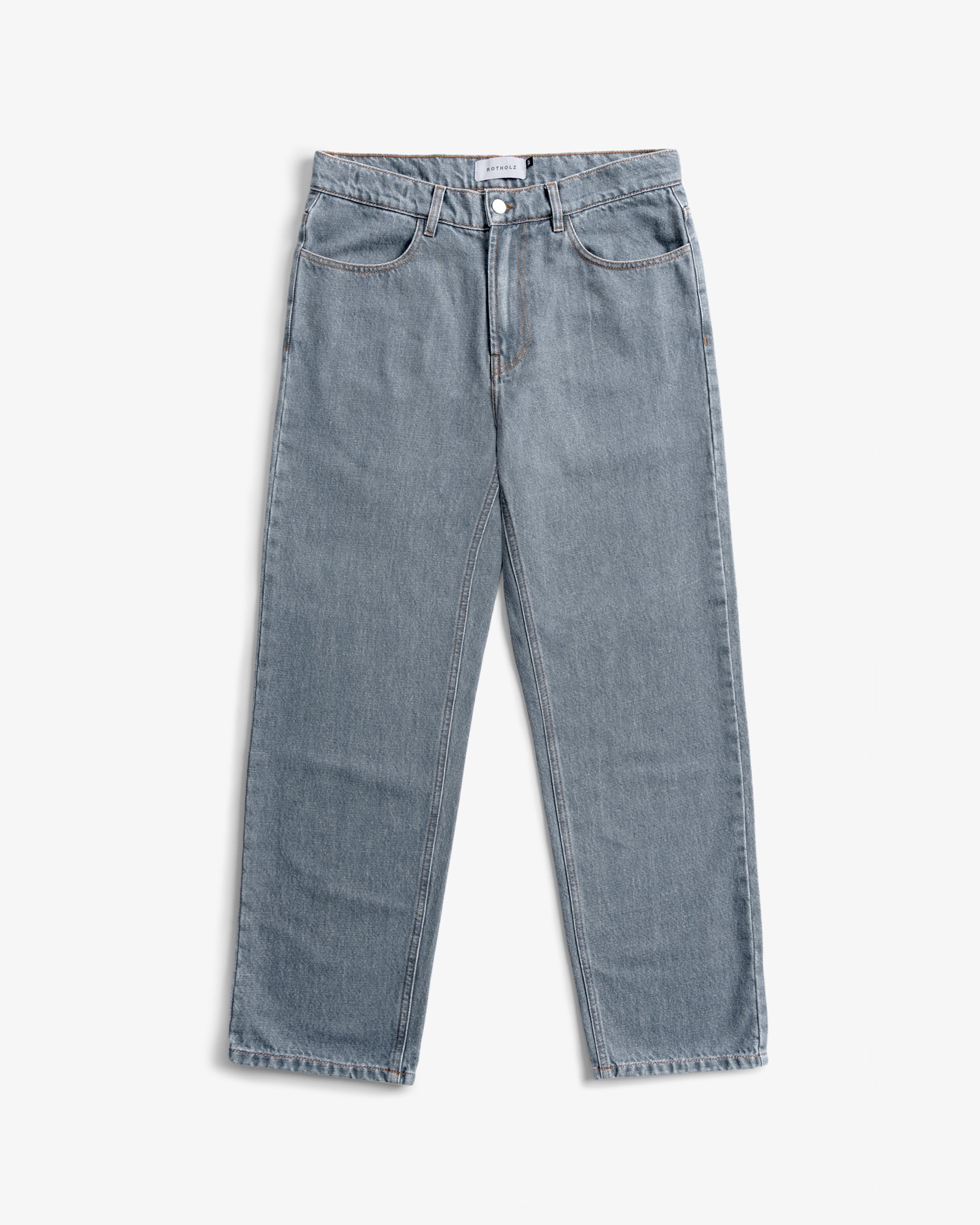Graue Jeans Straight Leg aus 100% Bio-Baumwolle von Rotholz