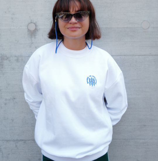 Sweater | Berlin | Clear White | Unisex aus Bio Baumwolle von Bande de Cyclistes