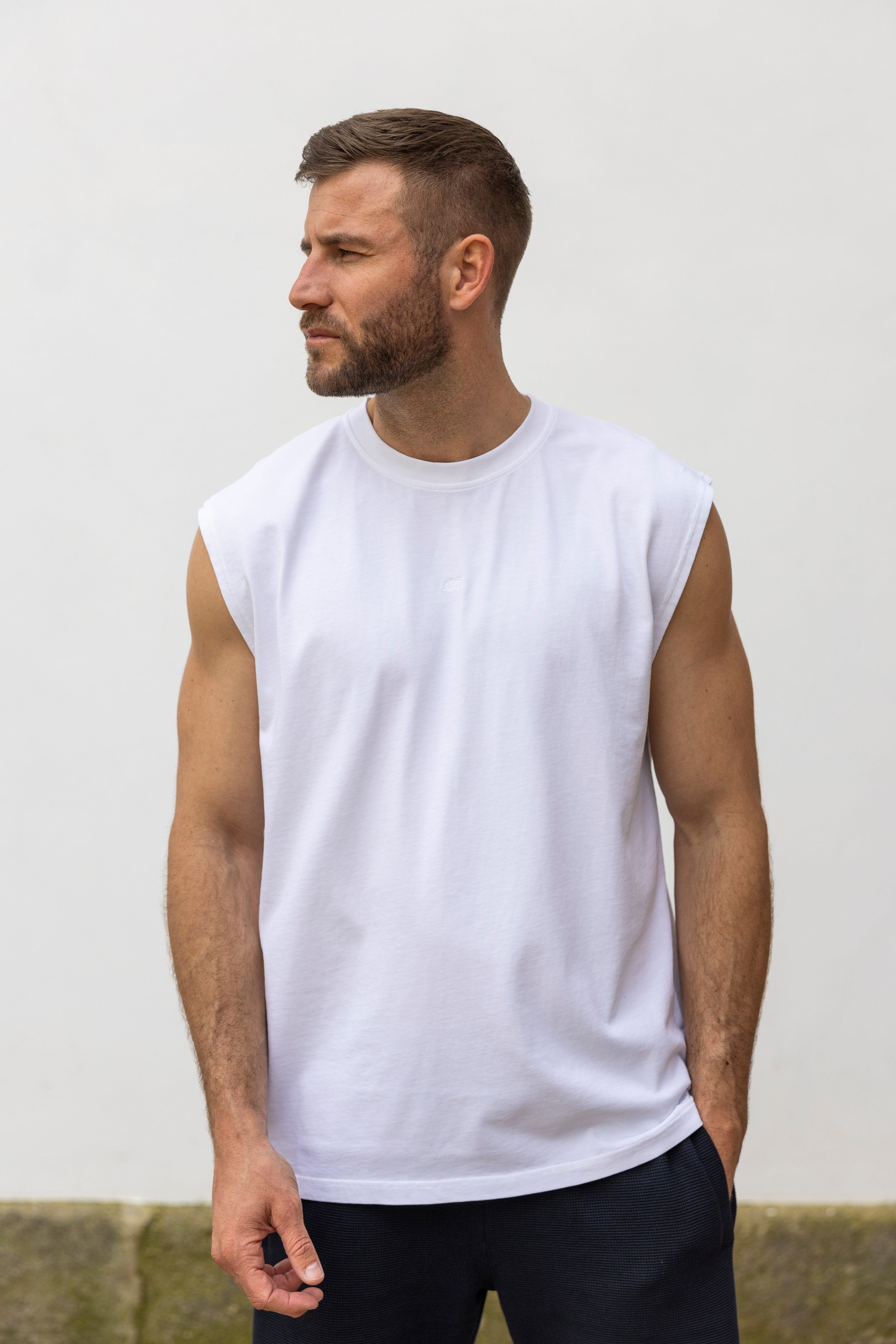 Heavy Cotton Tank Top made from organic cotton by Dirts