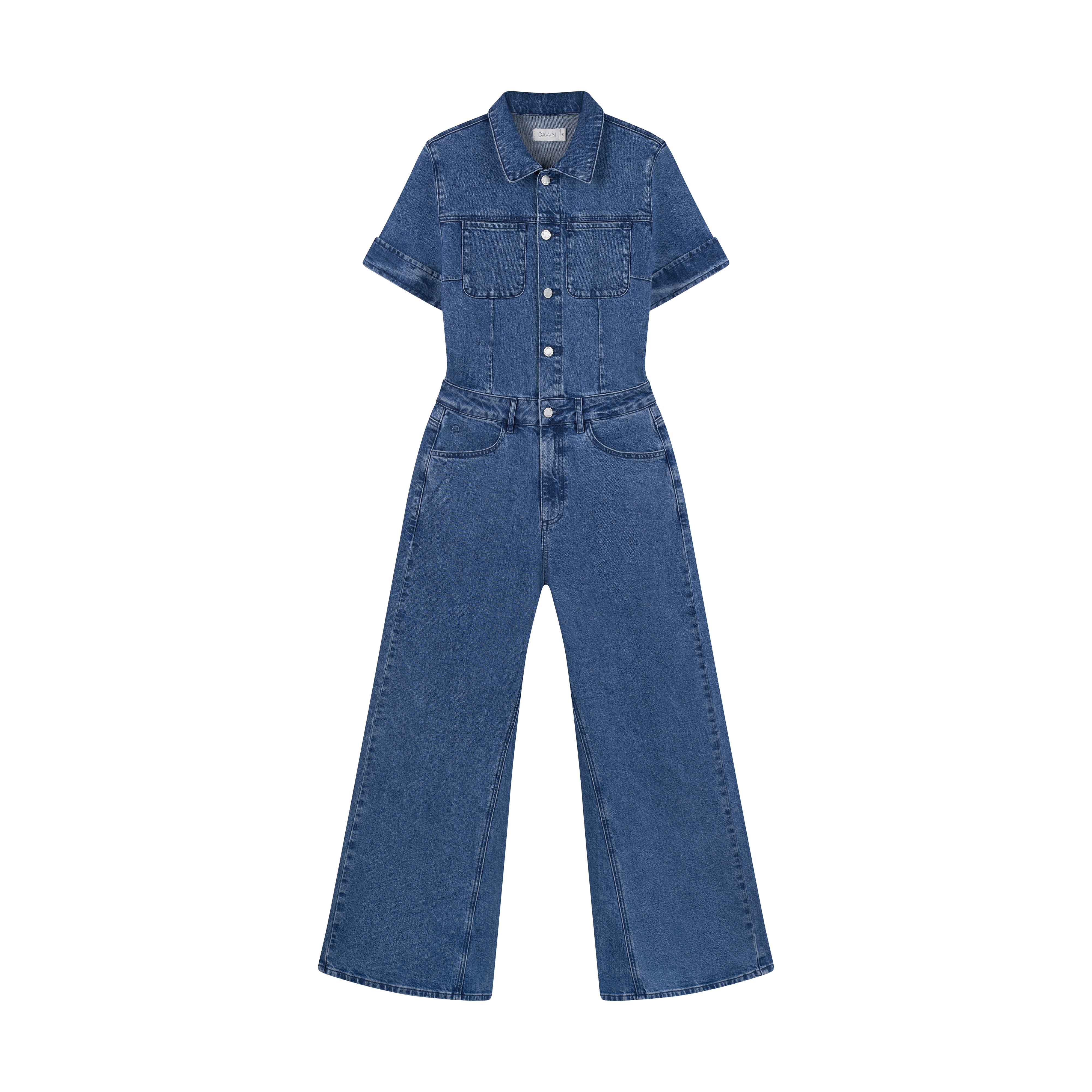 Blauer Jeans Jumpsuit TWITTER aus Bio-Baumwolle von Dawn Denim