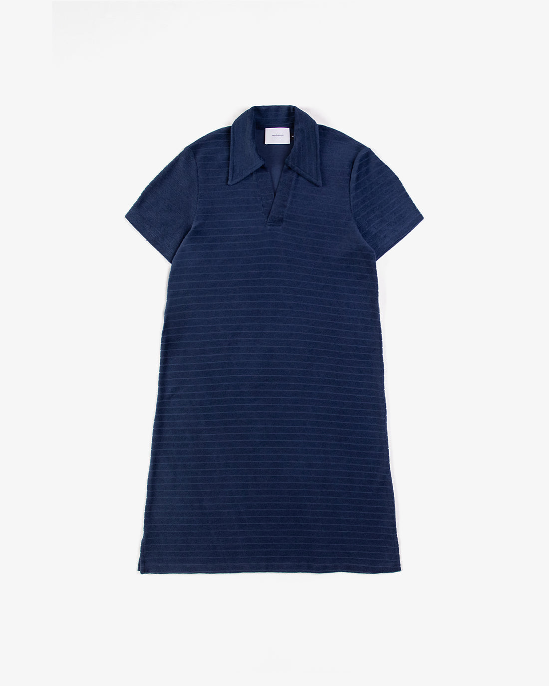 Dark blue polo dress made from 100% organic cotton from Rotholz