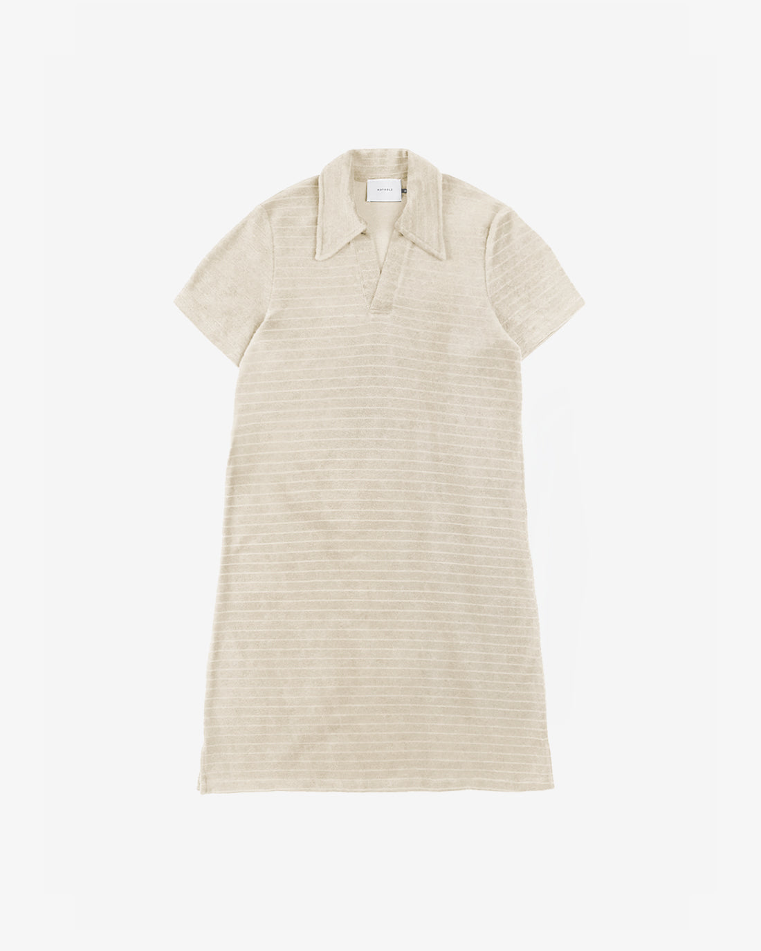 Beige polo dress made from 100% organic cotton from Rotholz