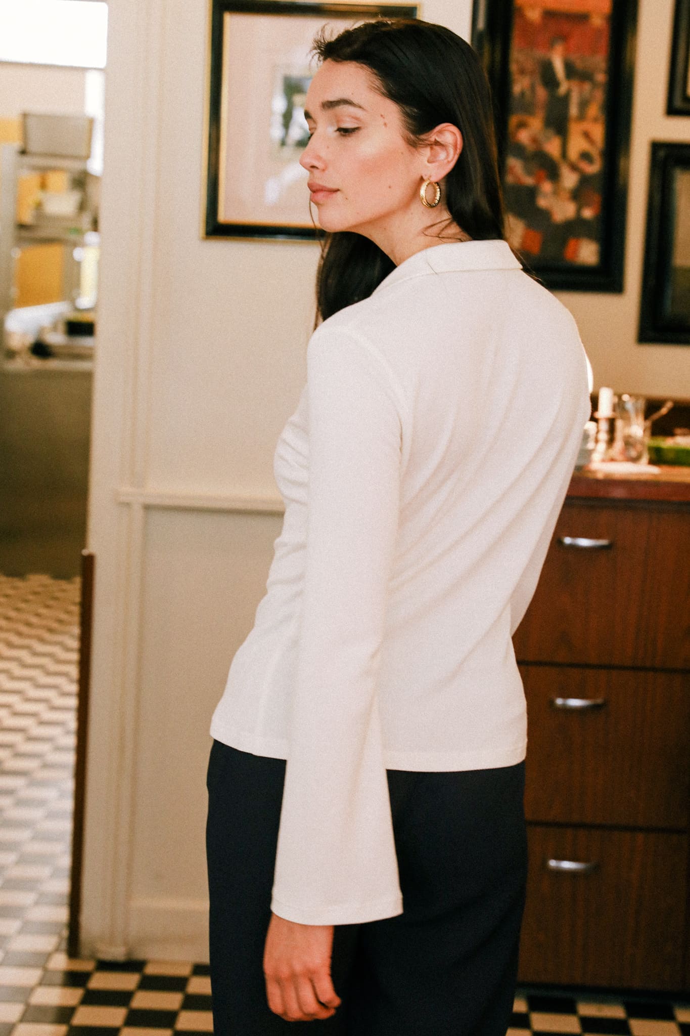 Beige Bluse Mélisse aus Tencel & Modal von Avani