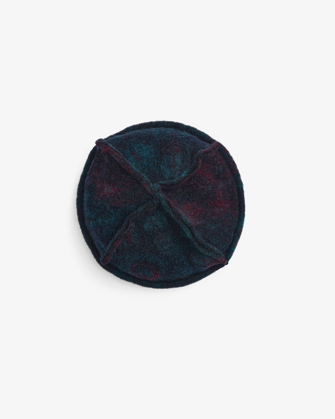 Blauer Toque aus Bio-Wollmischung von Rotholz