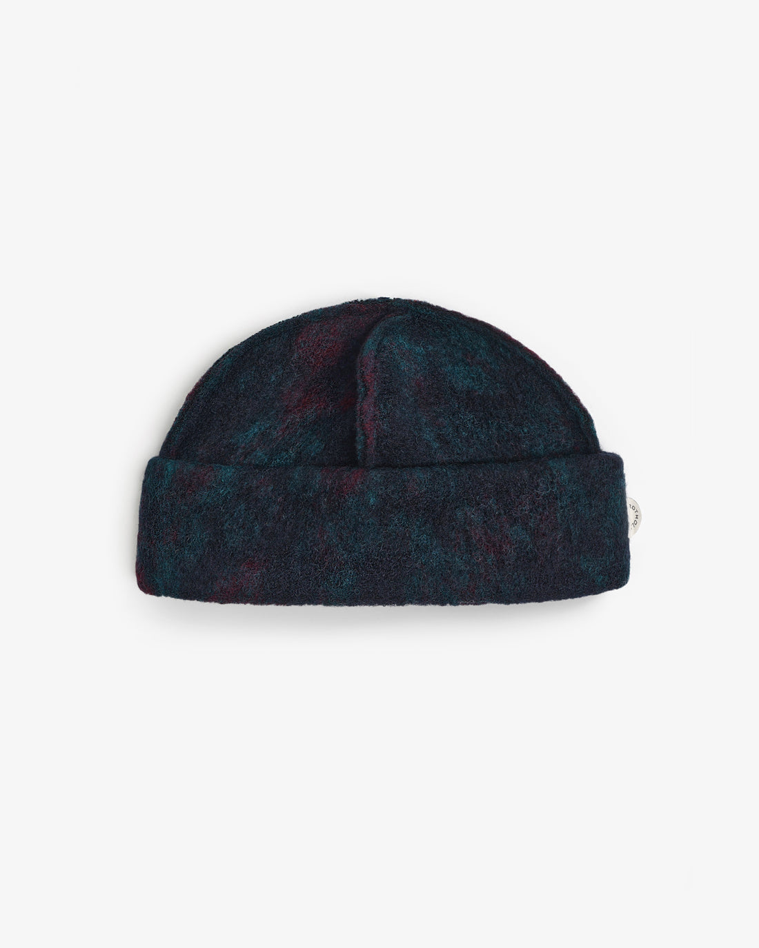 Blauer Toque aus Bio-Wollmischung von Rotholz